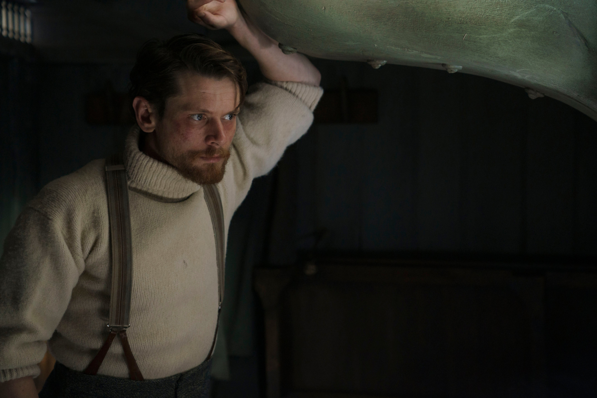 Bearded Jack O'Connell in The North Water HD Wallpaper