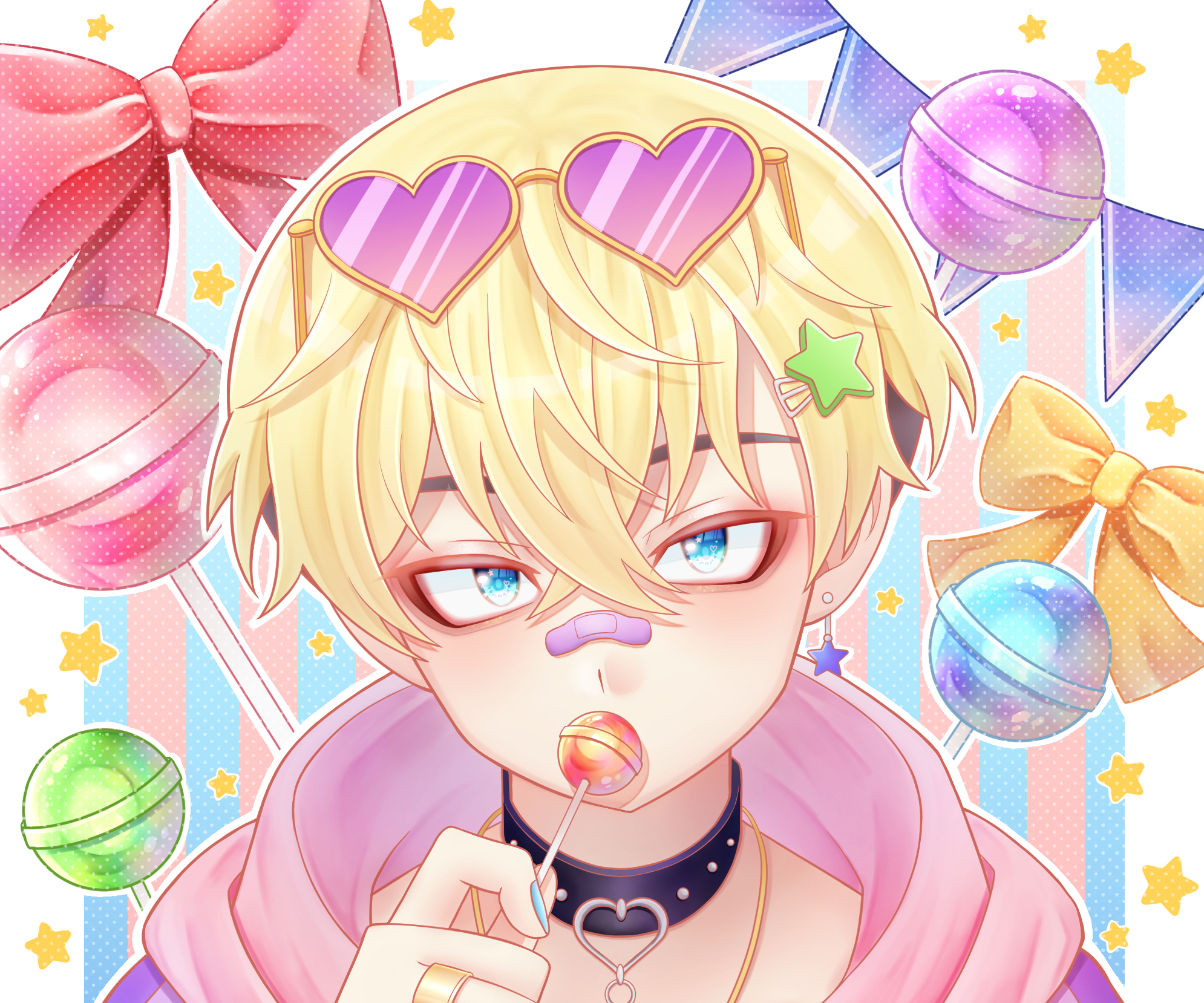 Chifuyu Matsuno with Heart Sunglasses and Candy HD Wallpaper