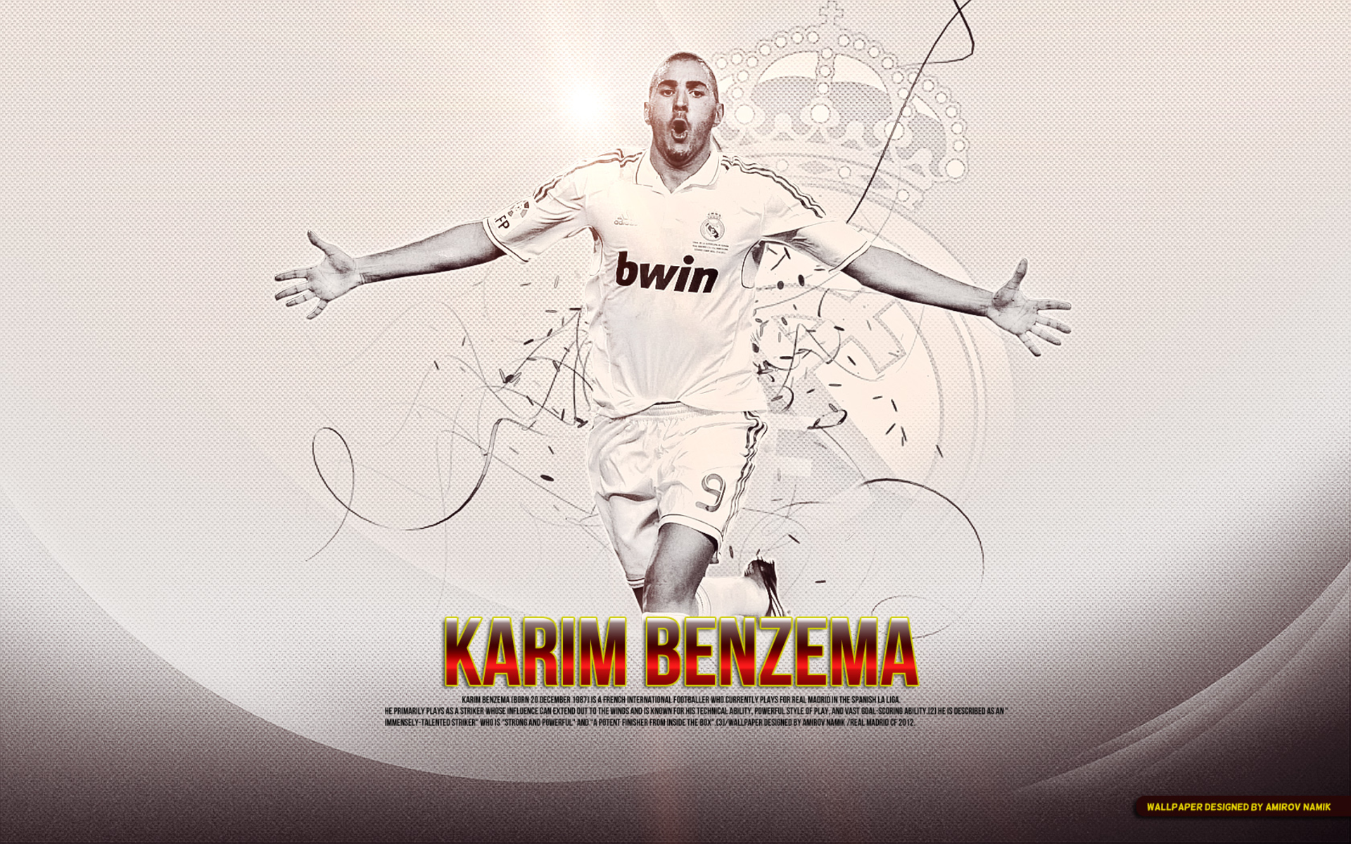 Karim Benzema Real Madrid celebration HD Wallpaper