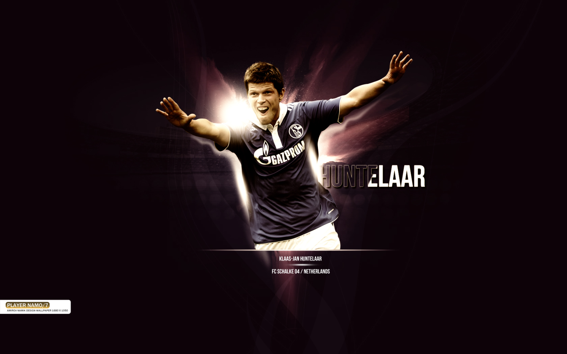 Klaas-Jan Huntelaar Schalke 04 celebration HD Wallpaper