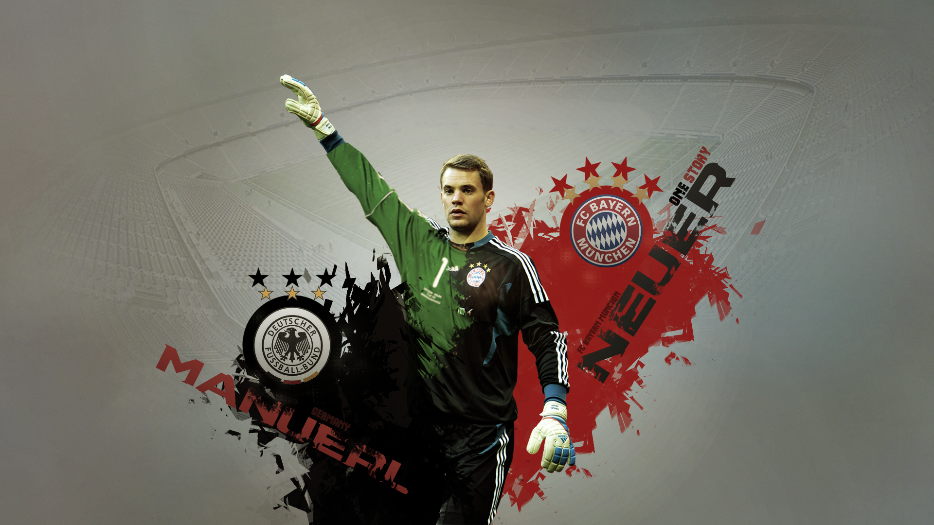 Manuel Neuer in FC Bayern Munich Goalkeeper Kit HD Wallpaper