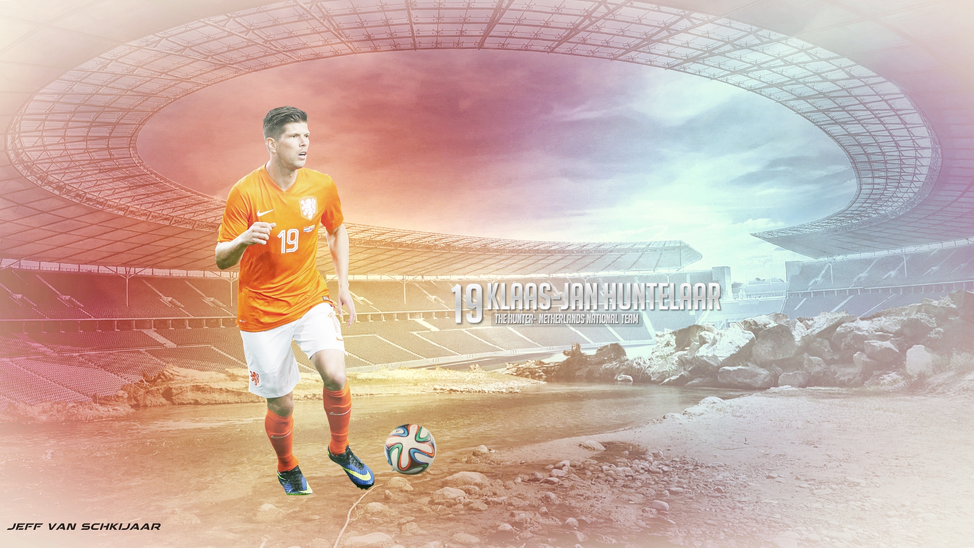 Klaas-Jan Huntelaar, Netherlands National Football Team player HD Wallpaper