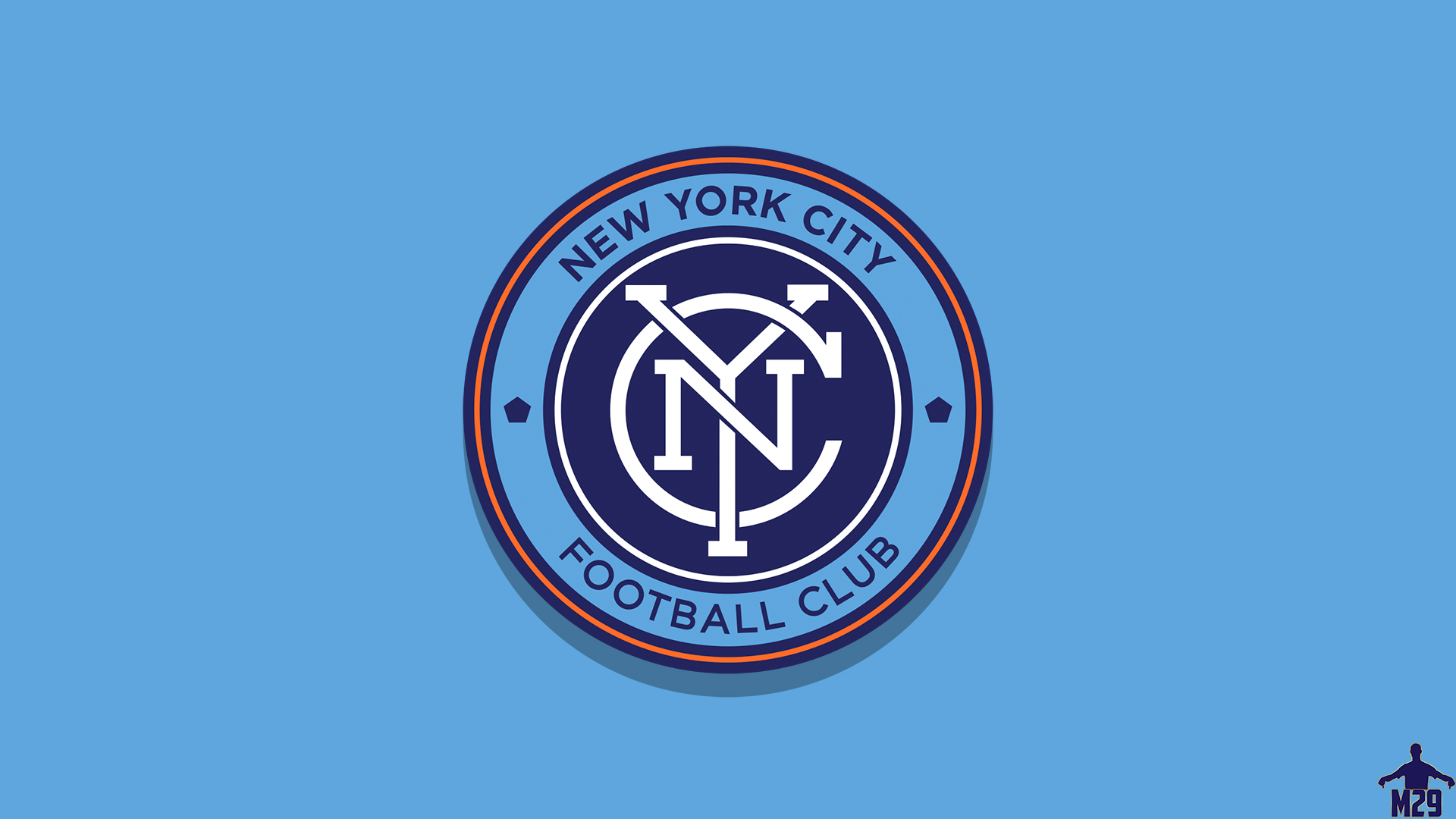 New York City FC Football Club Logo HD Wallpaper