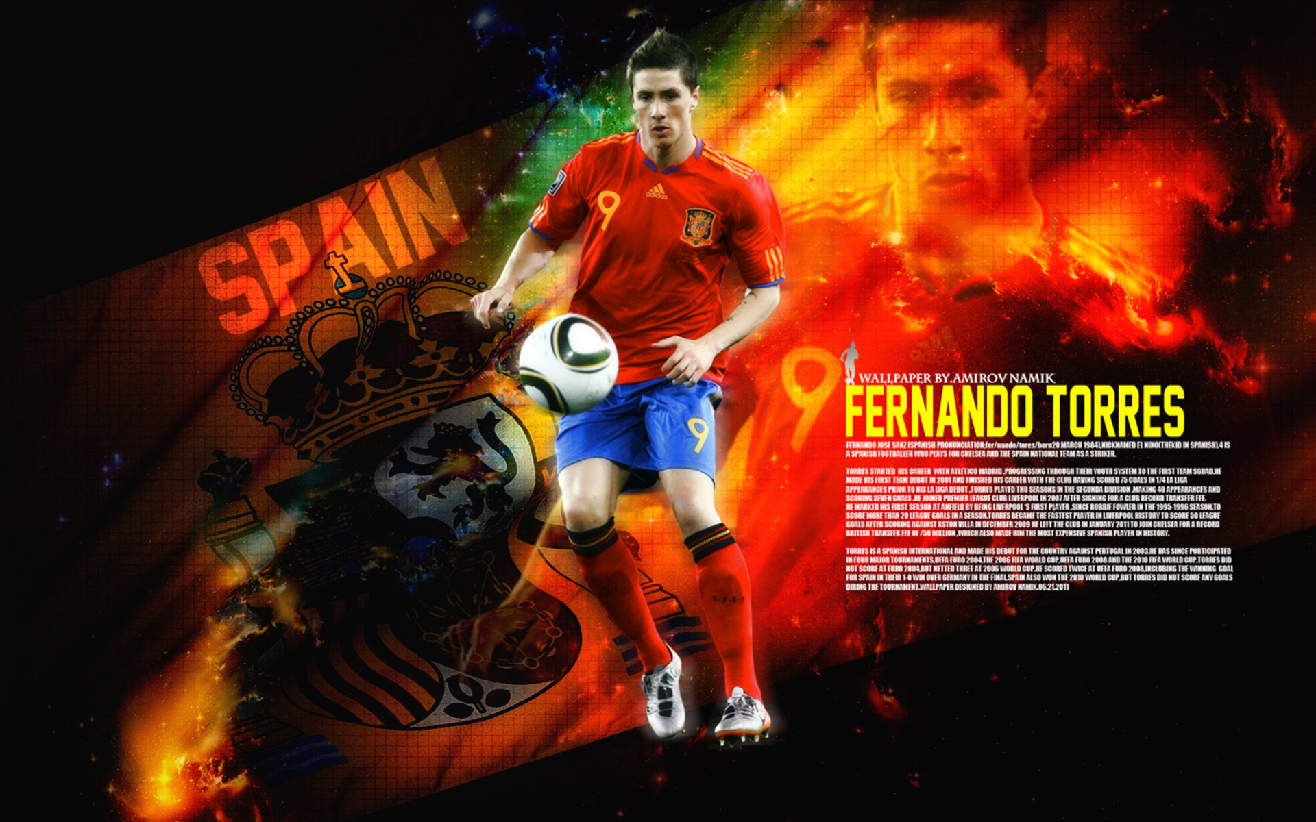 Fernando Torres Spain National Football Team HD Wallpaper
