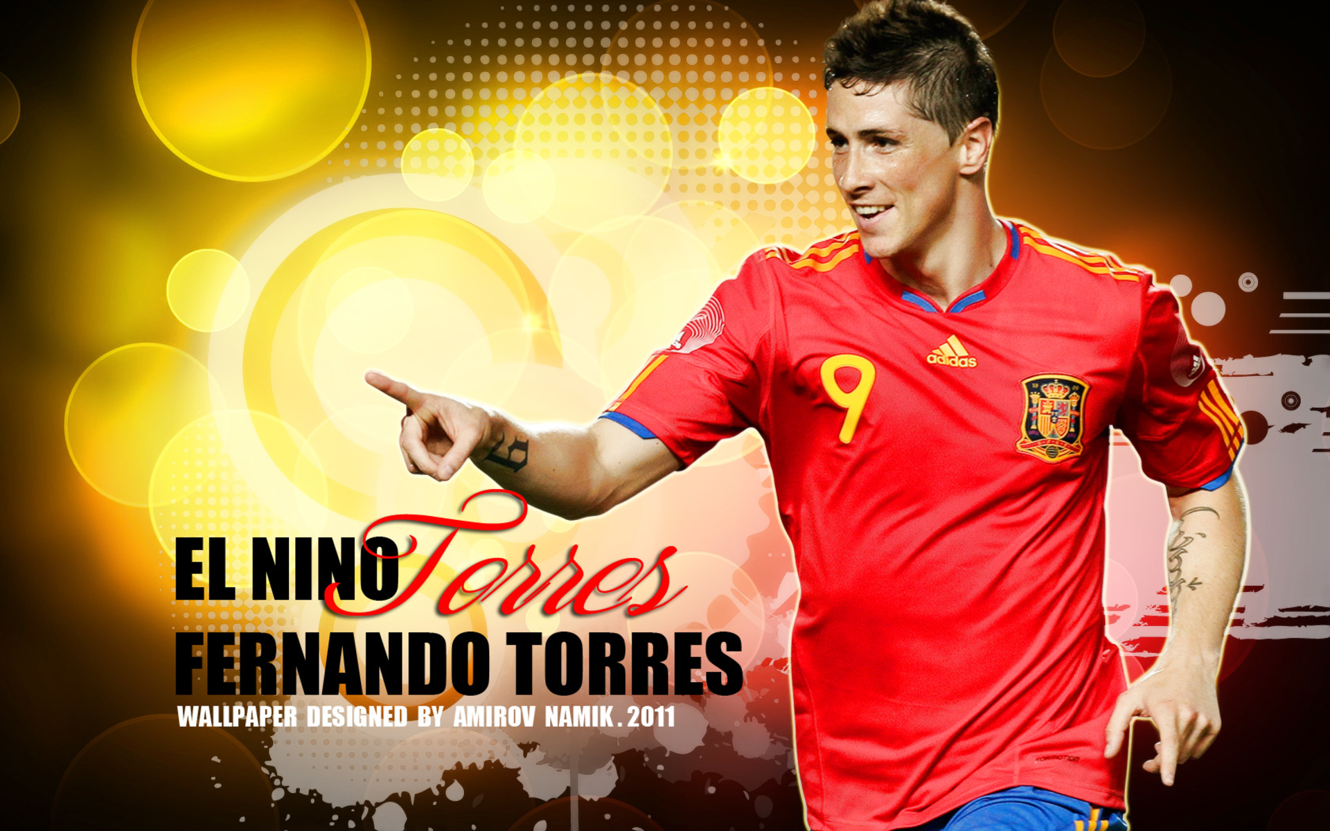 Fernando Torres El Niño Spain National Team HD Wallpaper