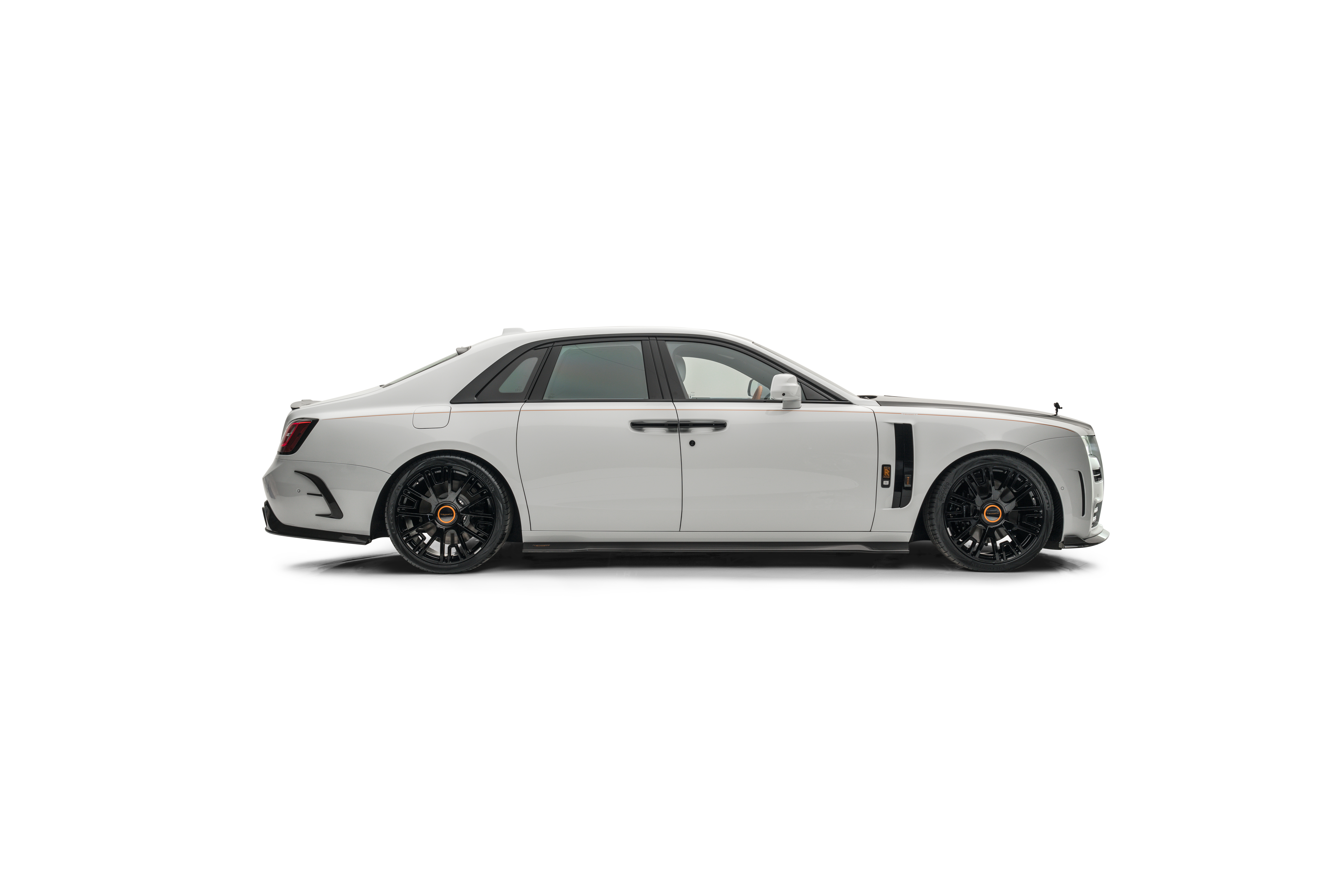 White Rolls-Royce Ghost Luxury Car Side View HD Wallpaper