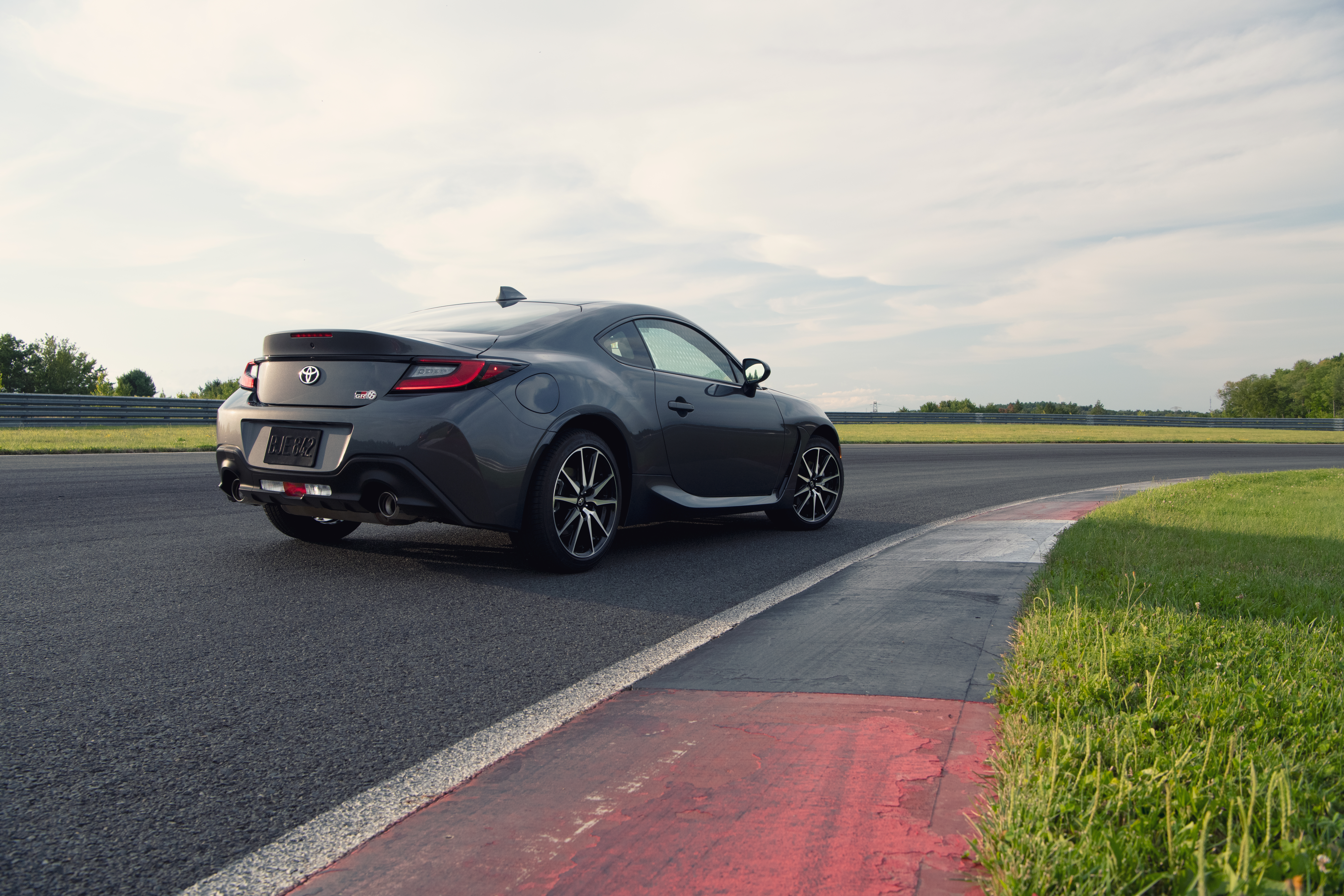 Toyota GR 86 Sport Car on Track Curve HD Wallpaper
