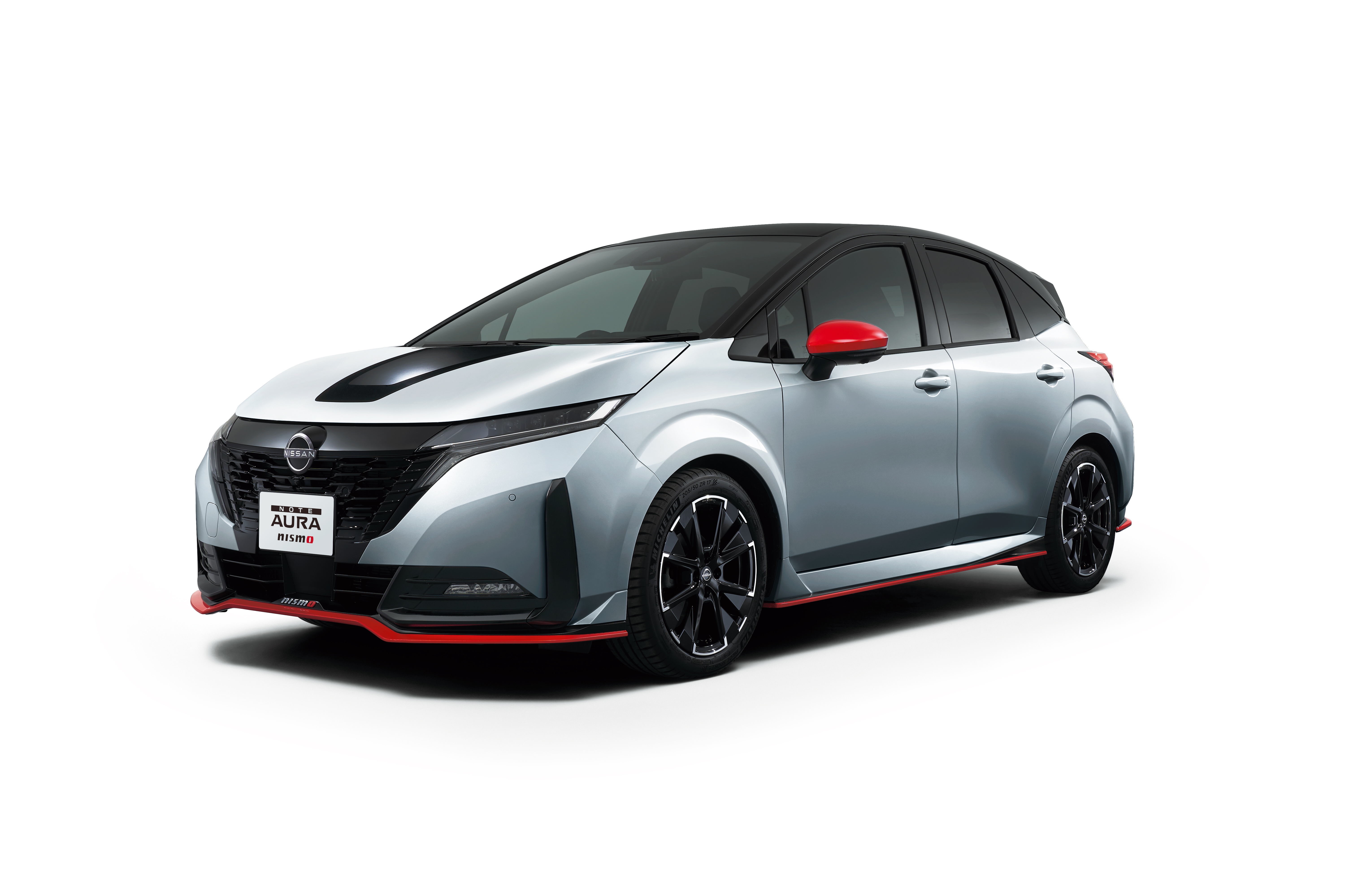 Silver Nissan Note Aura Nismo Electric Car HD Wallpaper