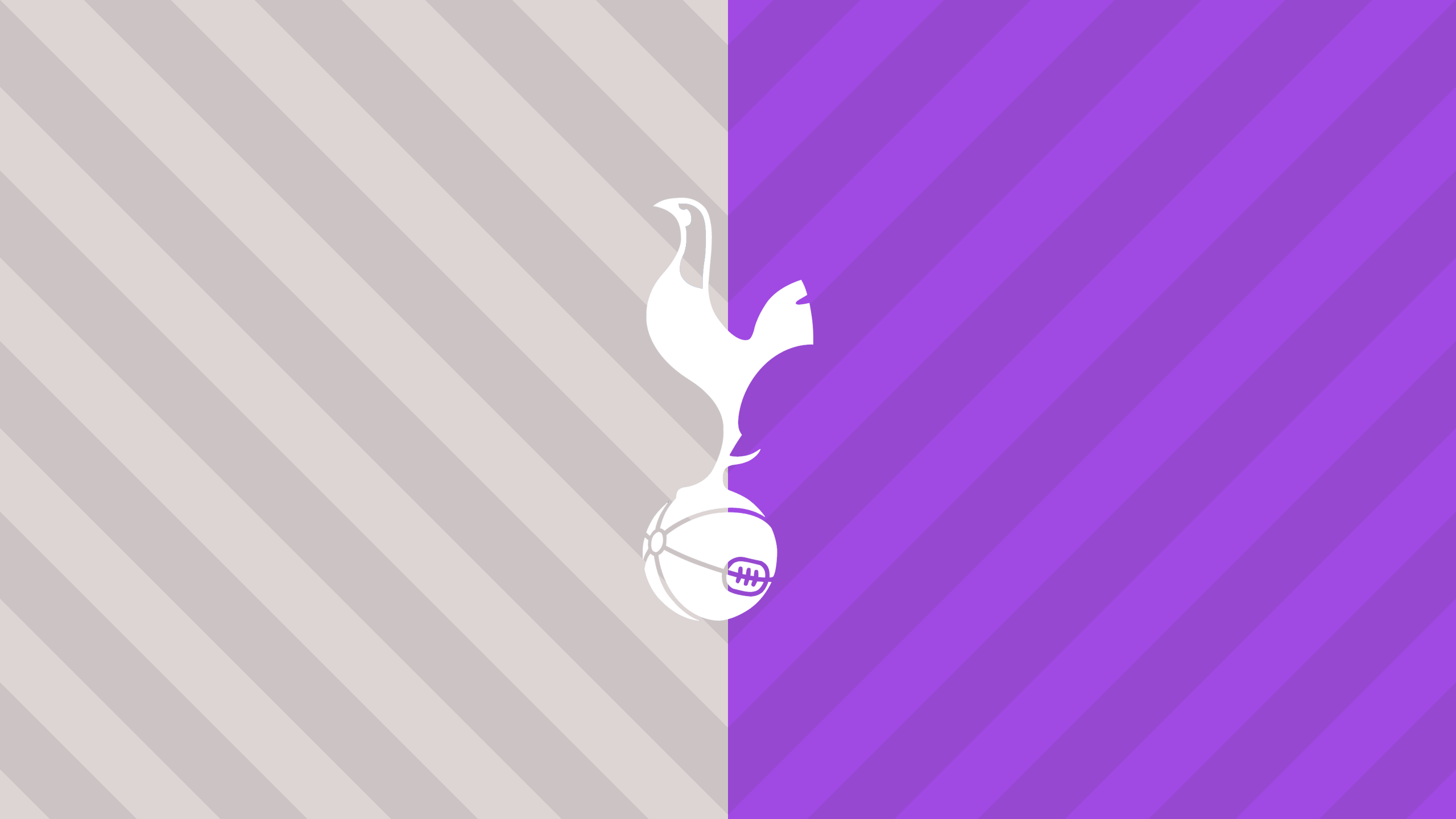 Tottenham Hotspur F.C. Logo Grey Purple Stripes HD Wallpaper