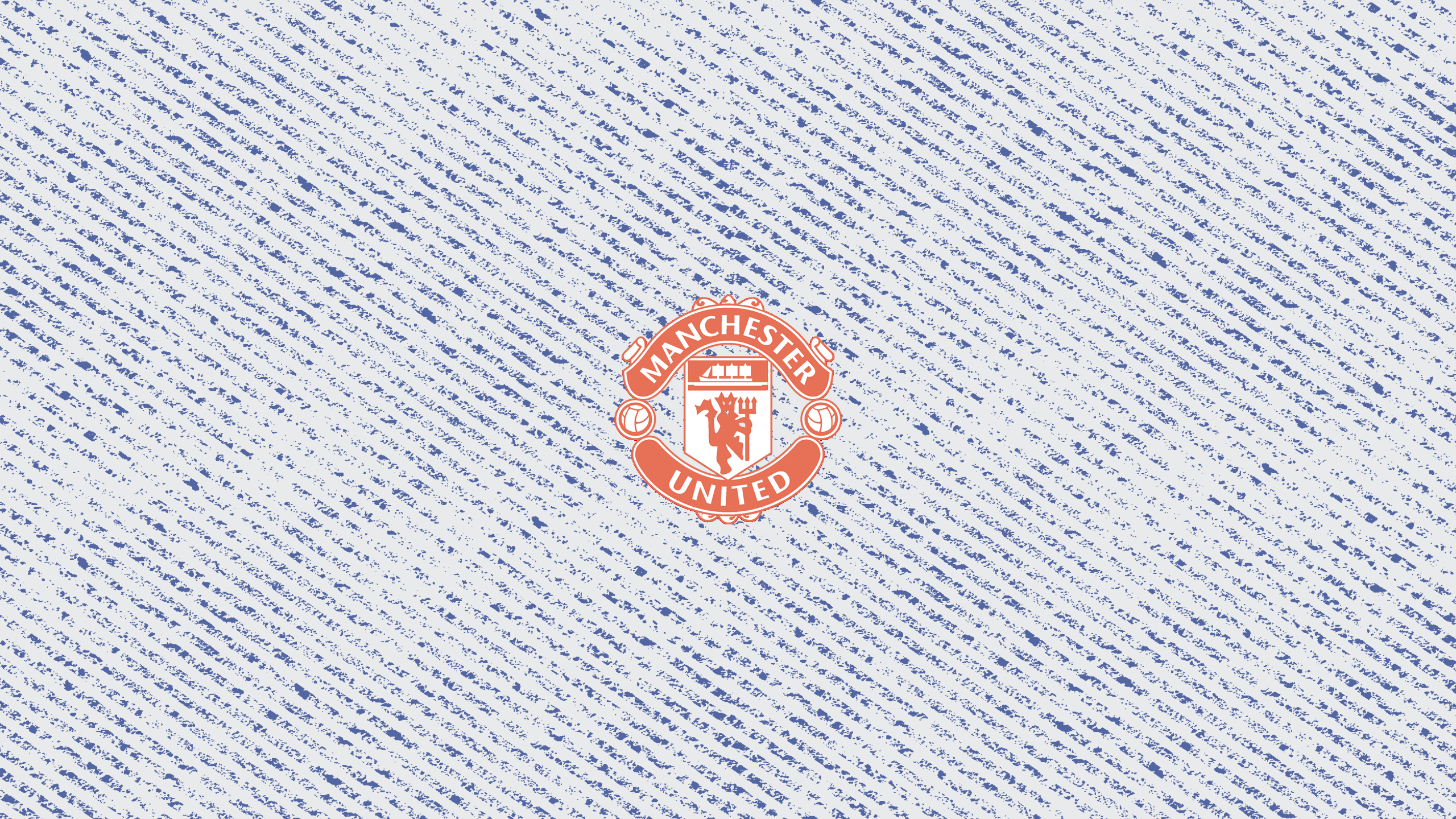 Manchester United F.C. Logo Denim Texture HD Wallpaper