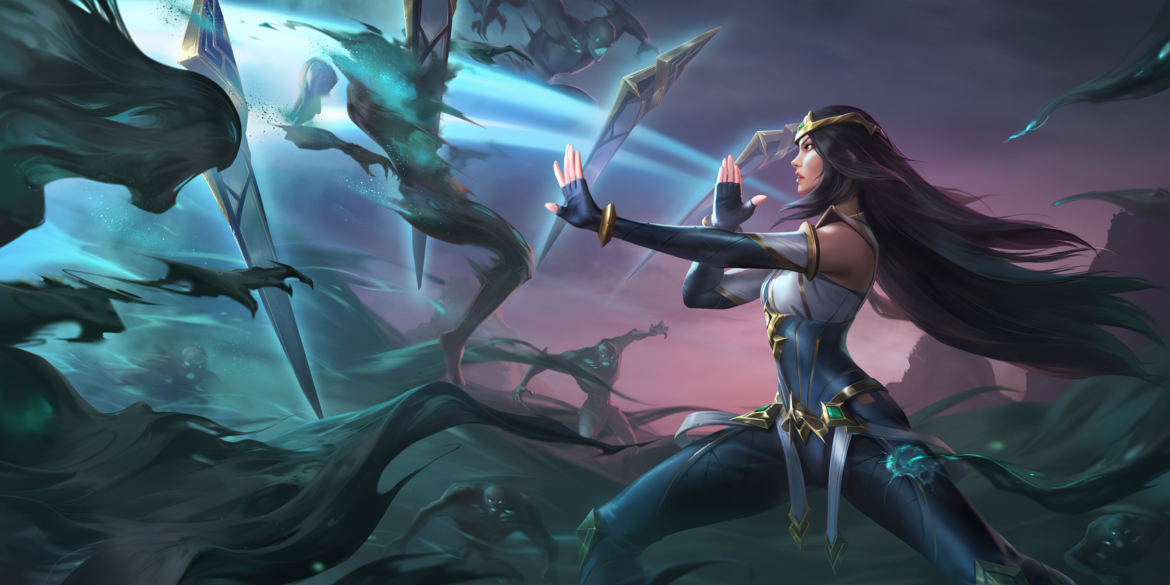 Irelia battles the Ruined King's shadowy forces HD Wallpaper