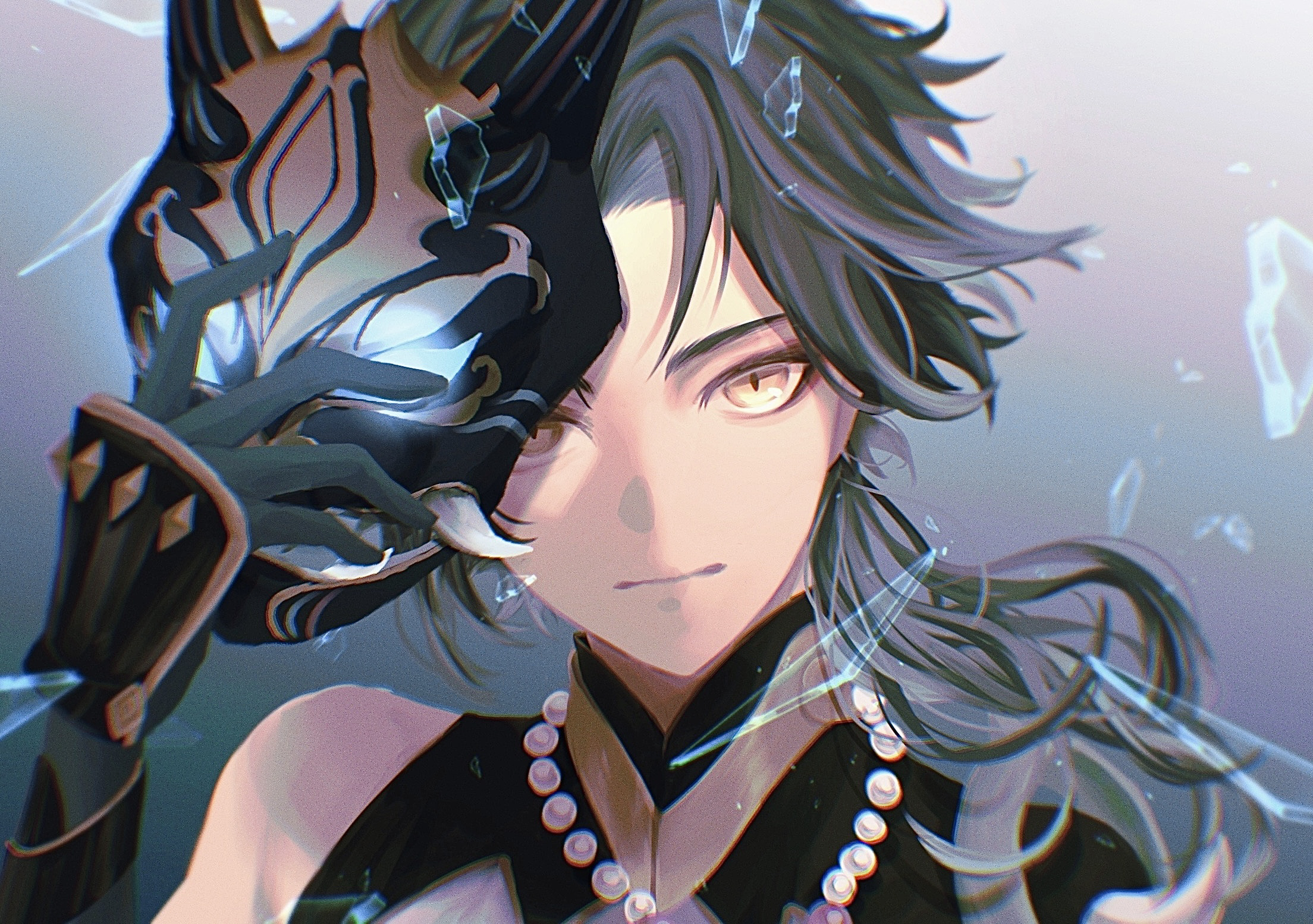 Xiao from Genshin Impact with Mask HD Wallpaper