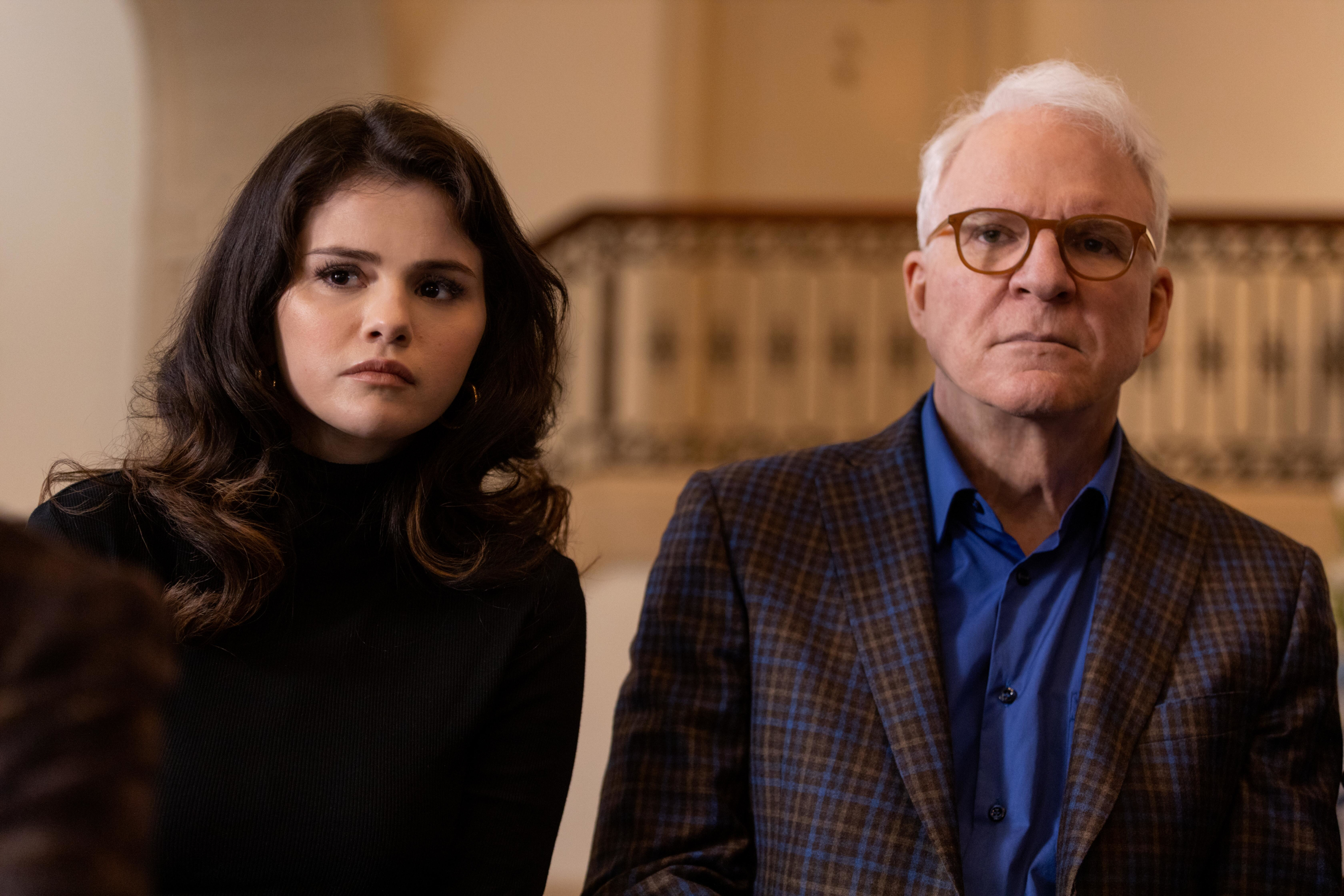 Selena Gomez and Steve Martin in Only Murders In The Building HD Wallpaper