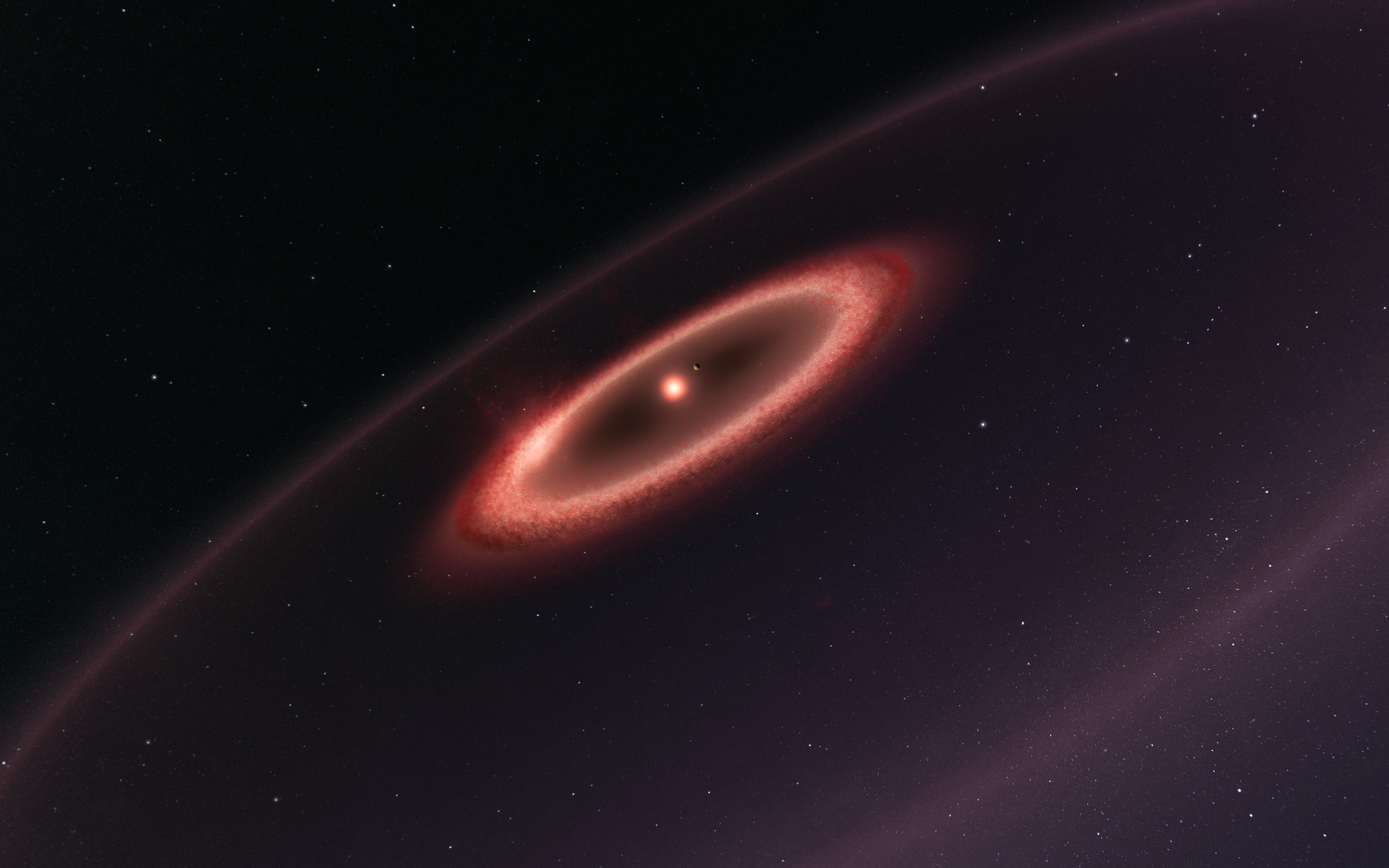 Artist's impression of dust belts around Proxima Centauri HD Wallpaper