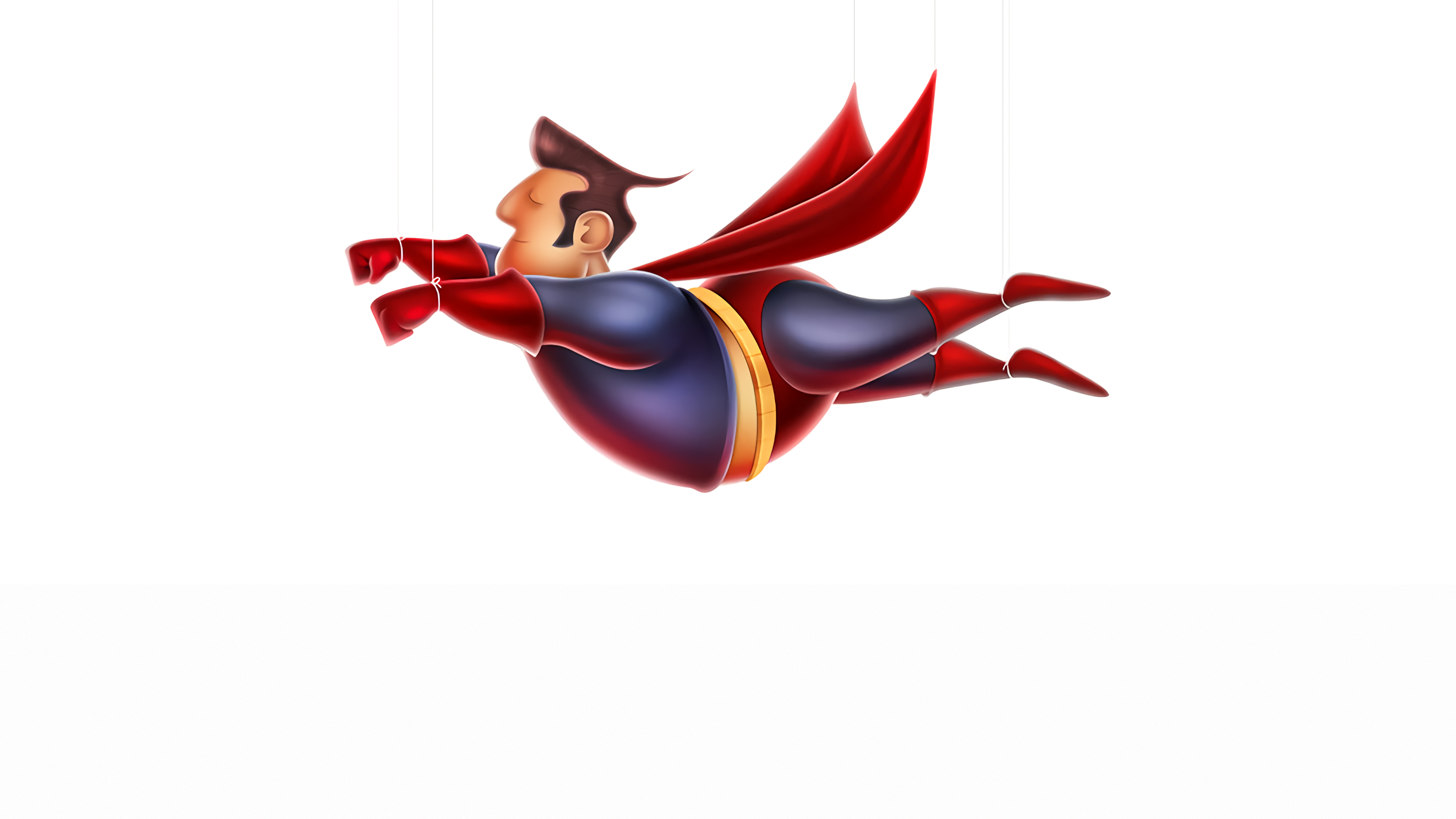 Superman flying puppet HD Wallpaper