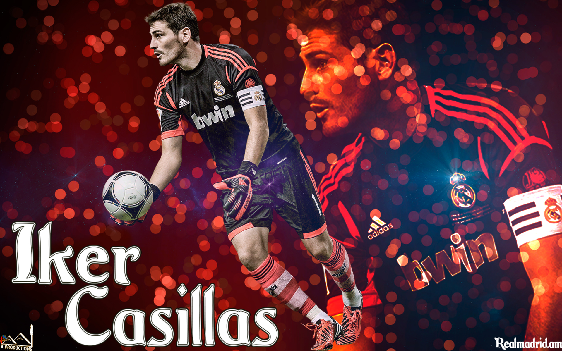 Iker Casillas Real Madrid Goalkeeper Action Shot HD Wallpaper