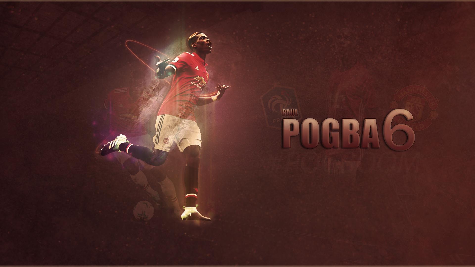 Paul Pogba Manchester United F.C. #6 artwork HD Wallpaper