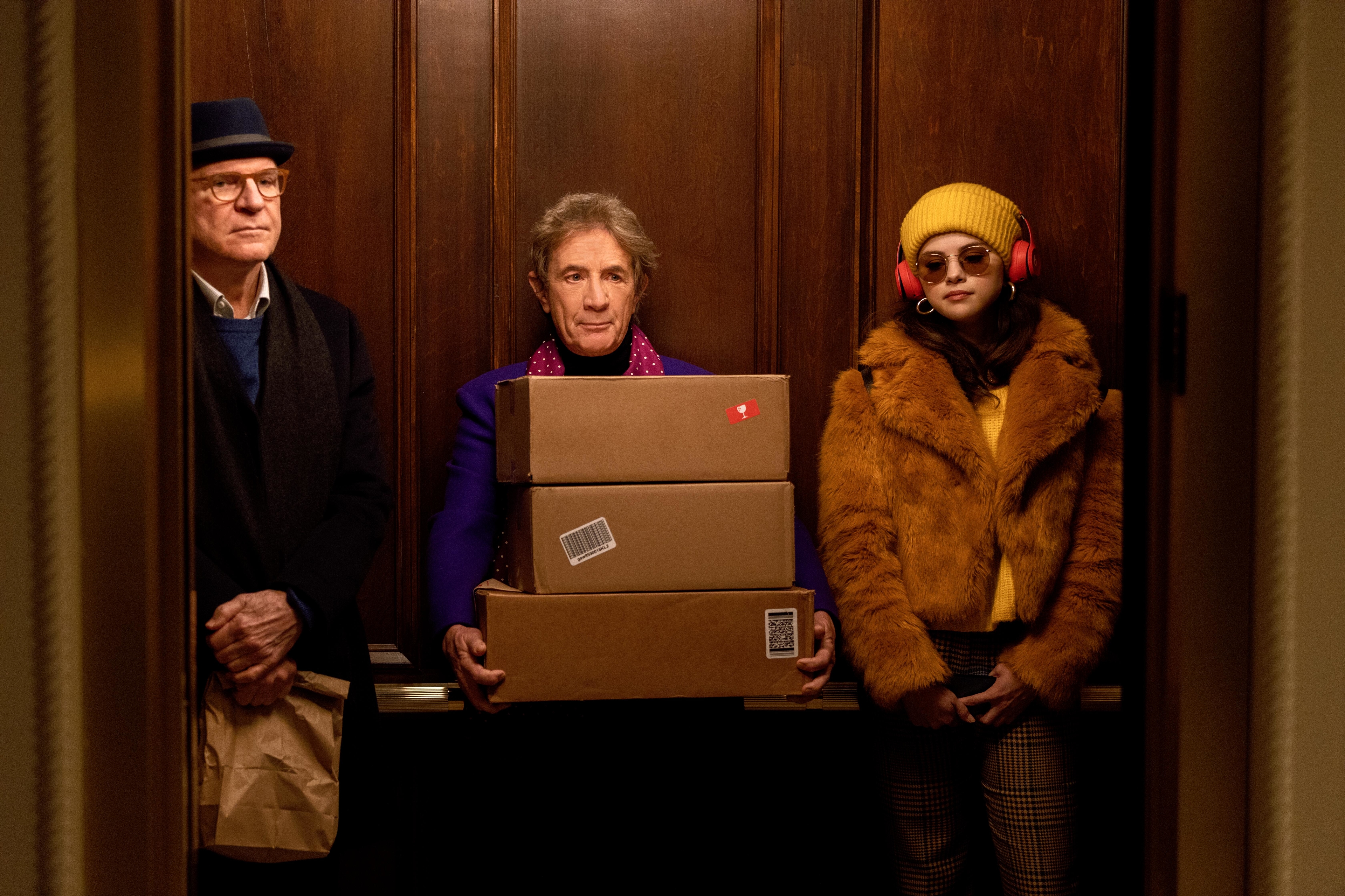 Only Murders In The Building trio with boxes HD Wallpaper