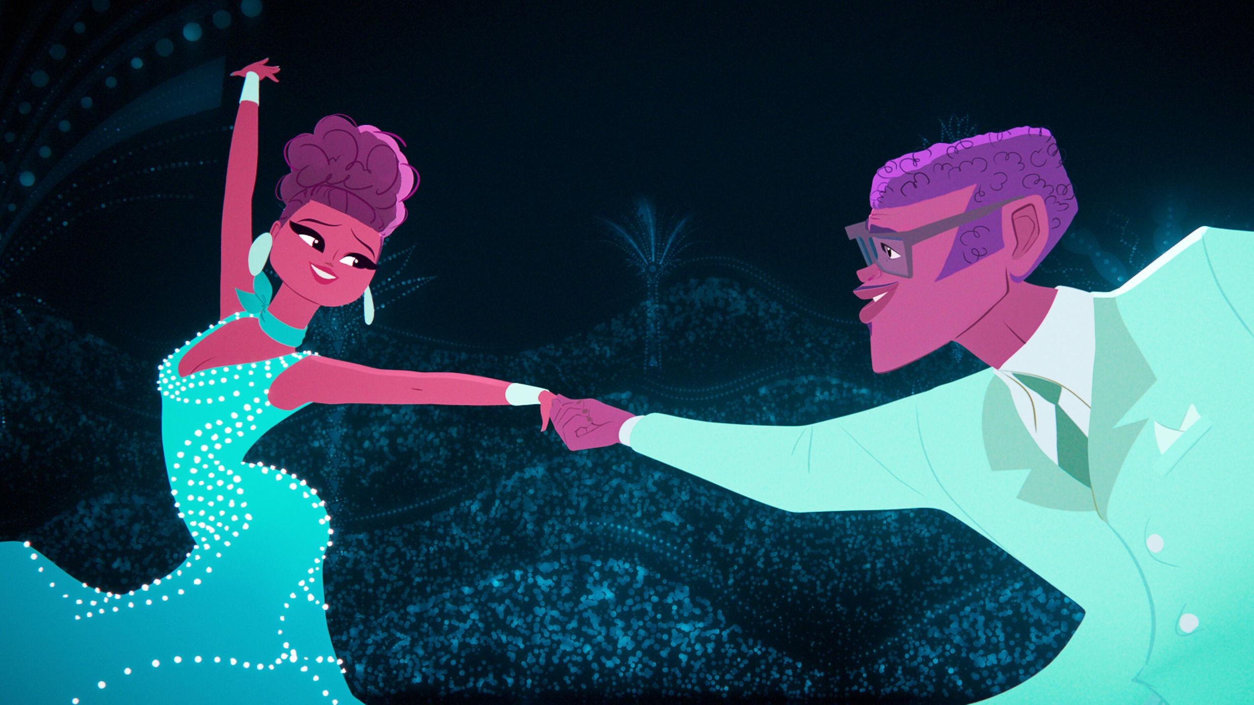 Marta Sandoval and Andrés Hernández animated dance HD Wallpaper