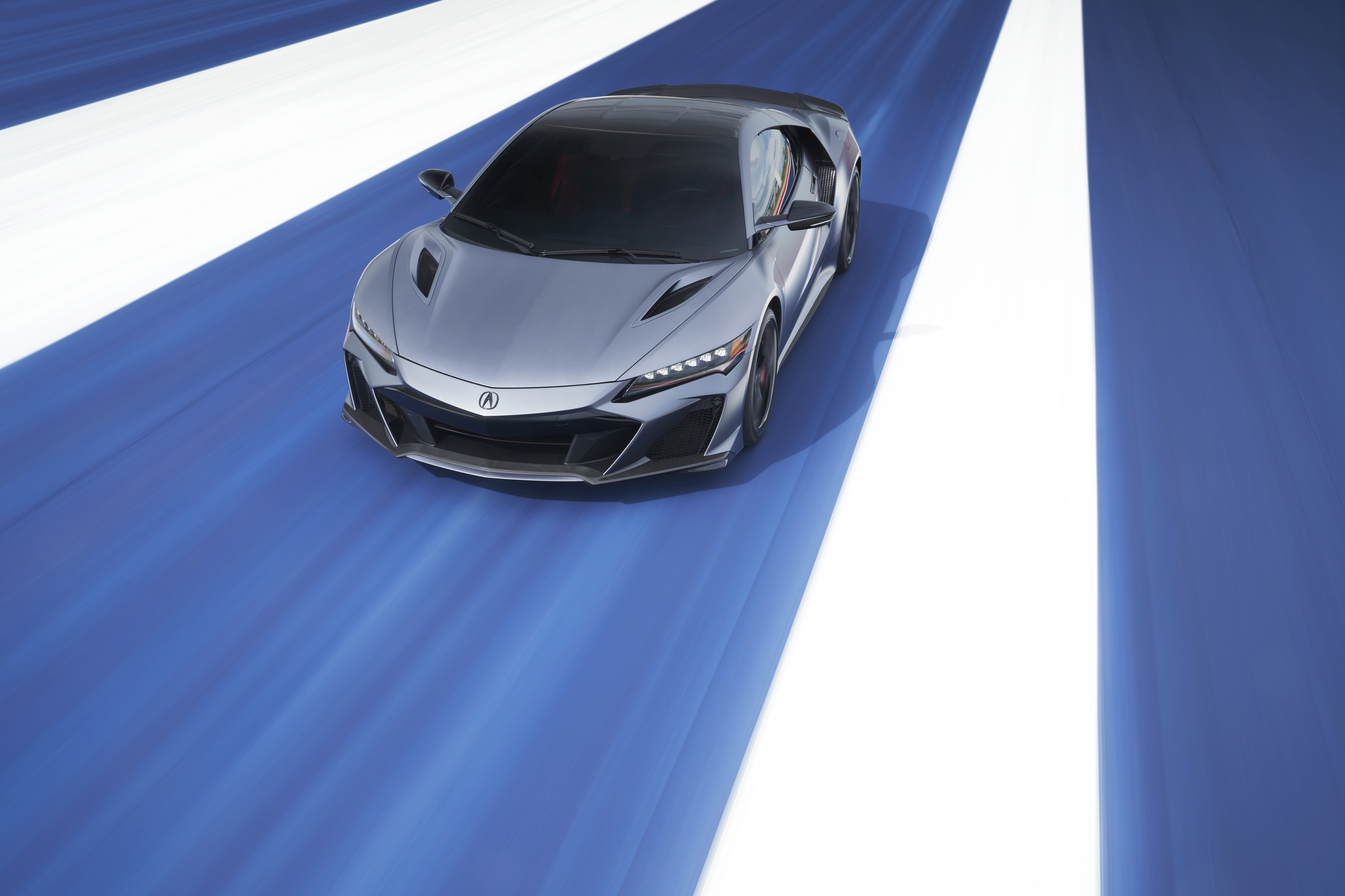 2022 Acura NSX Type S Supercar on Blue Road HD Wallpaper