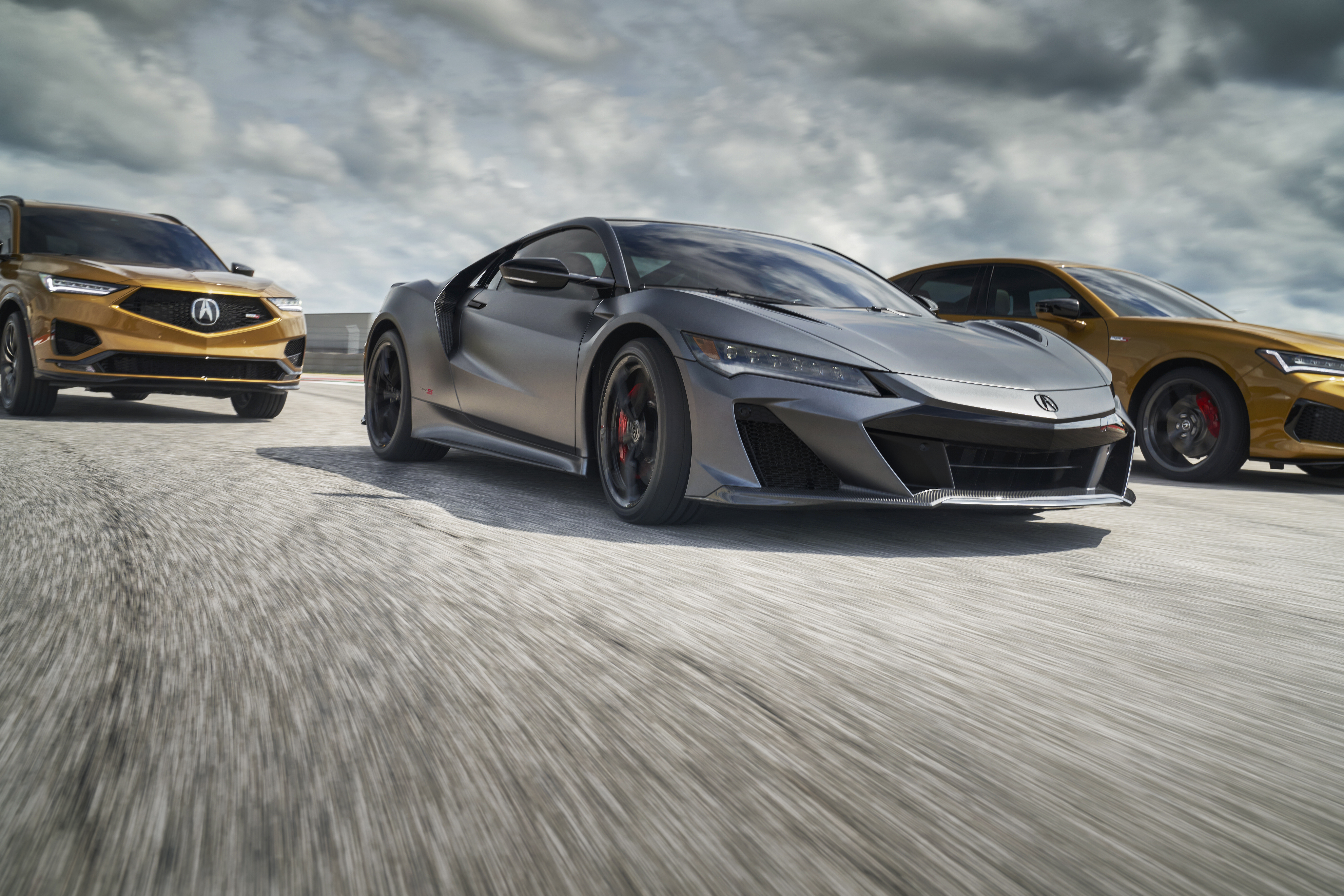 Acura NSX Type S supercar with other Acura models HD Wallpaper