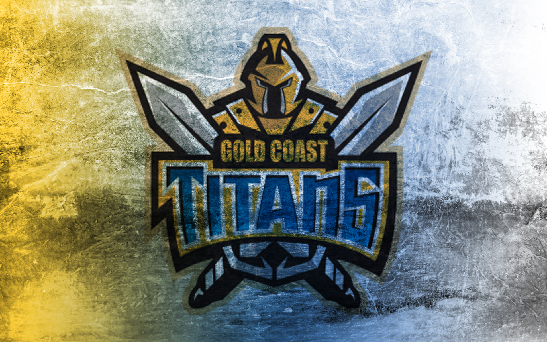 Gold Coast Titans Logo Textured Background HD Wallpaper