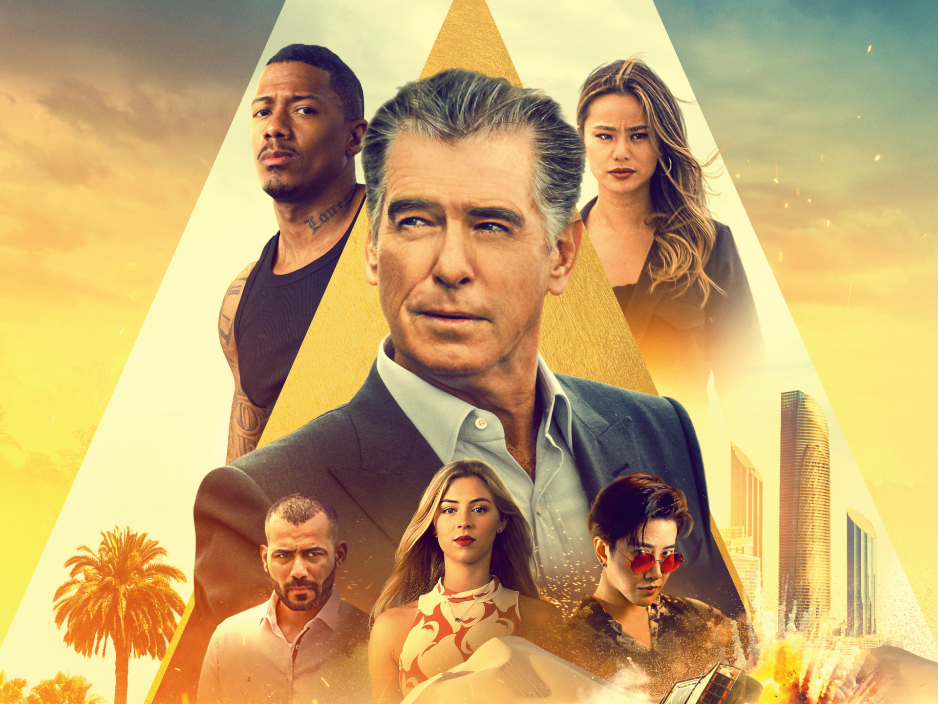 The Misfits: Pierce Brosnan and Ensemble Cast HD Wallpaper