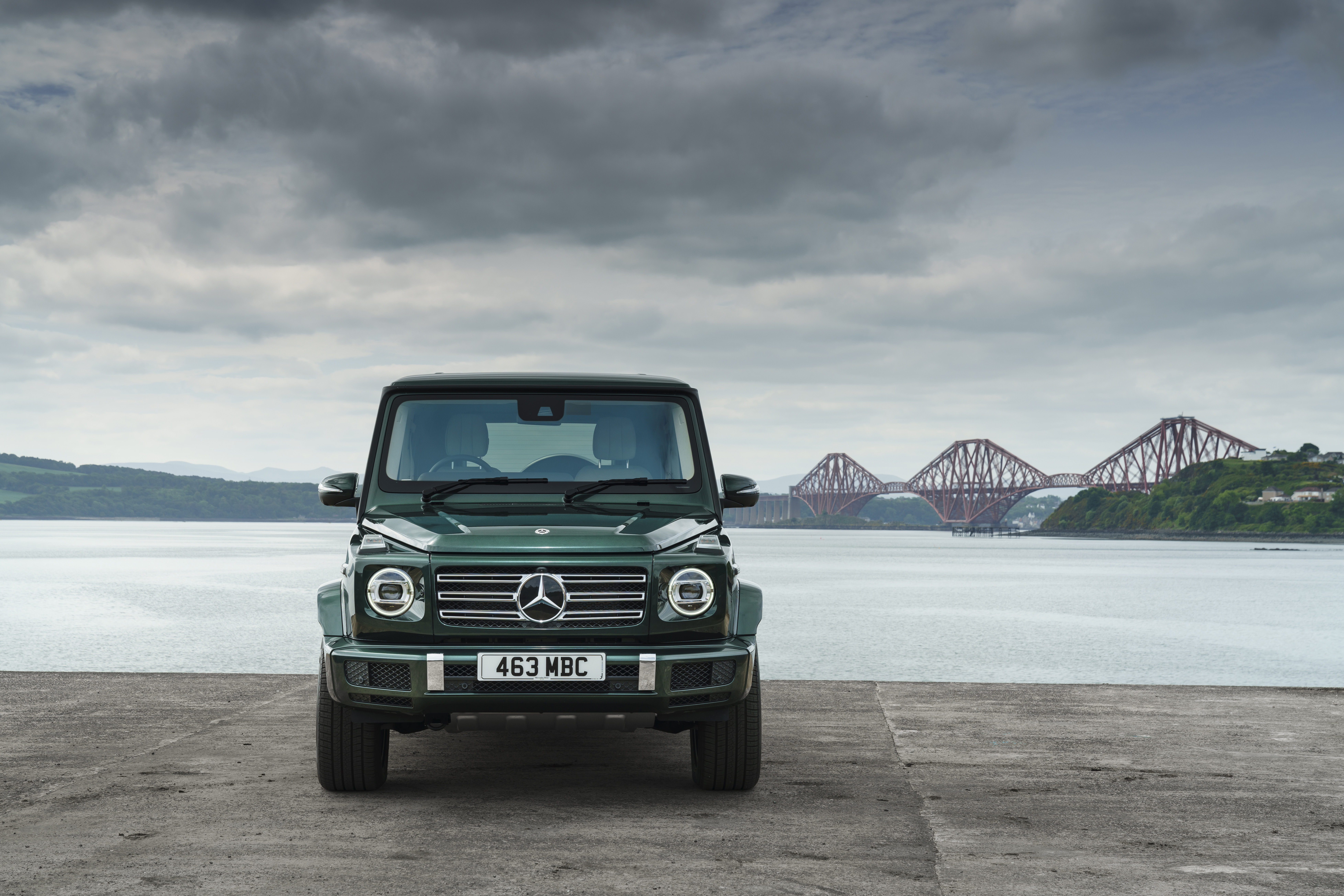 Mercedes-Benz G 400 d SUV with Forth Bridge HD Wallpaper