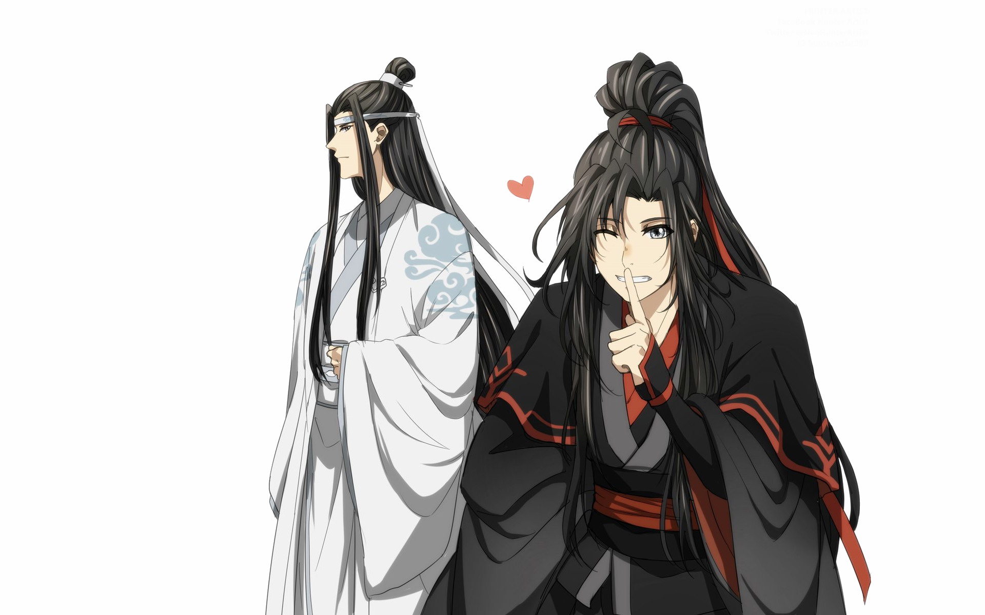 Mo Dao Zu Shi Characters Wei Ying and Lan Zhan HD Wallpaper