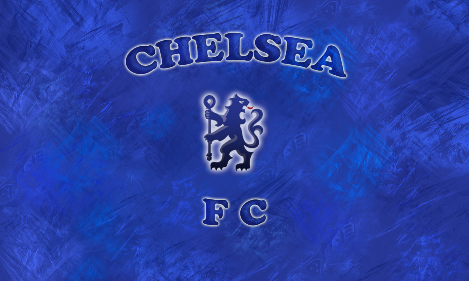 Chelsea FC Soccer Emblem Blue Textured Art HD Wallpaper