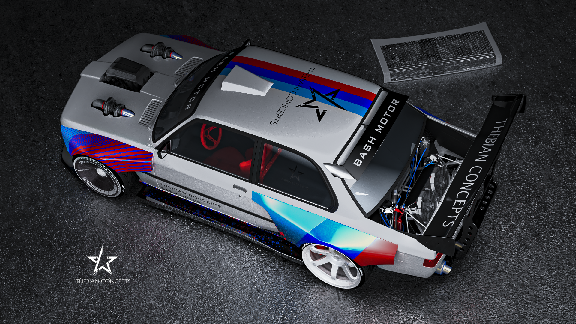 Thebian Concepts BMW E21 NEWAGE Custom Race Car HD Wallpaper