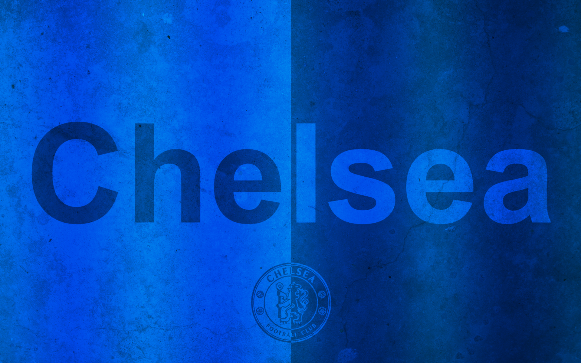Chelsea F.C. Blue Logo and Name HD Wallpaper
