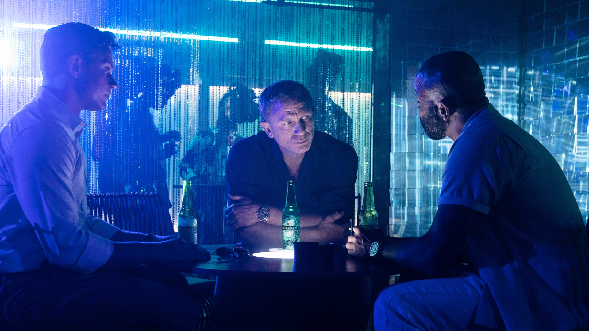 Daniel Craig, Billy Magnussen, Jeffrey Wright in No Time To Die HD Wallpaper
