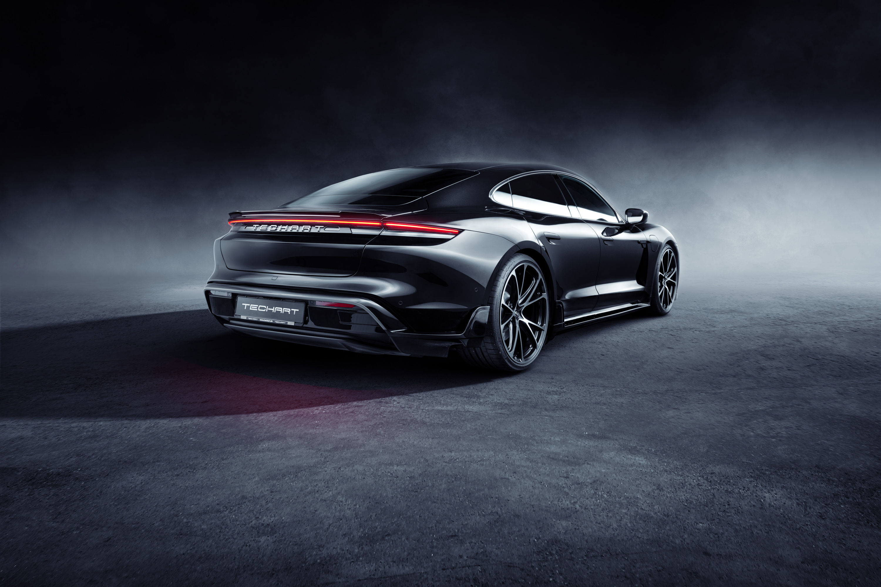 TechArt Porsche Taycan Aerokit Sport Car HD Wallpaper
