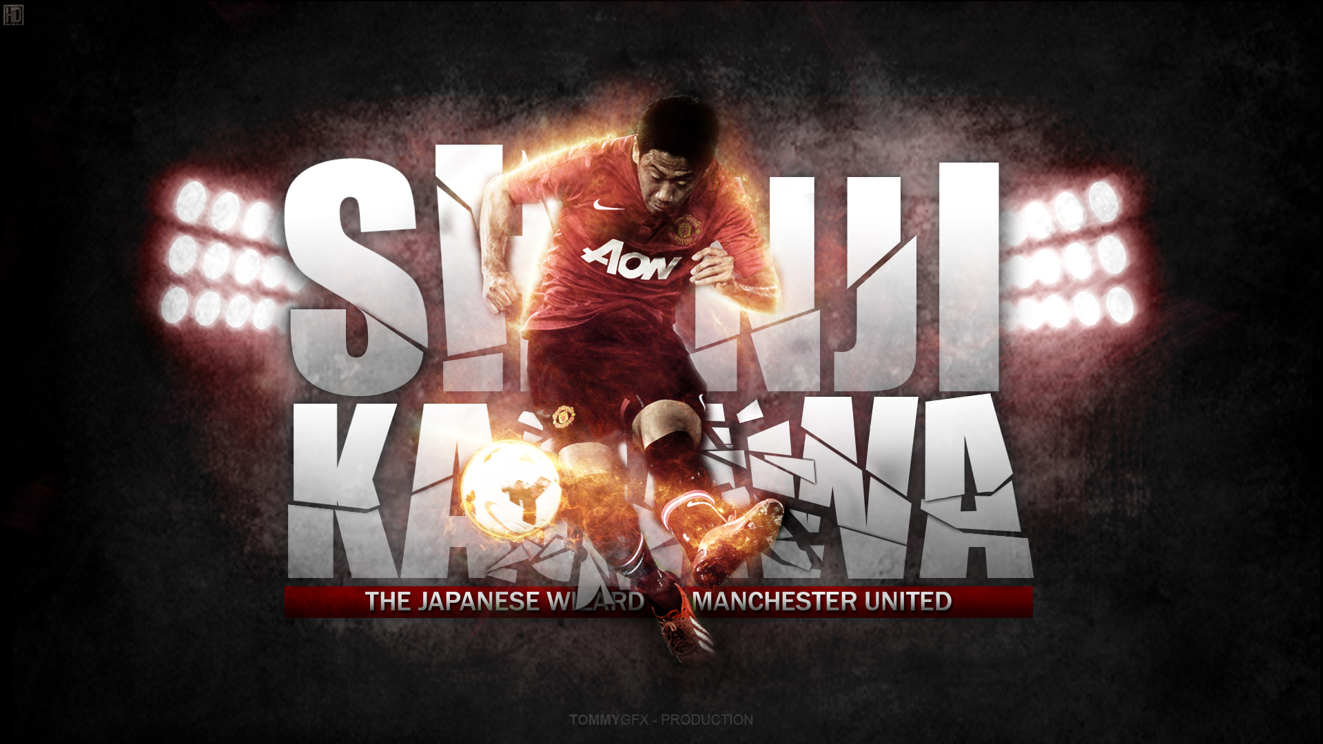 Shinji Kagawa The Japanese Wizard Manchester United HD Wallpaper