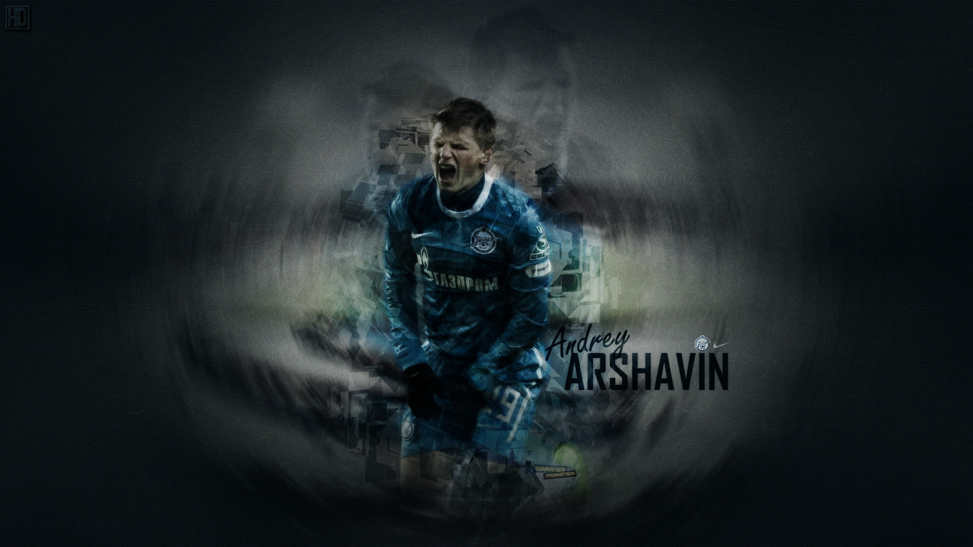 Andrey Arshavin: Intense Zenit Football Player Art HD Wallpaper