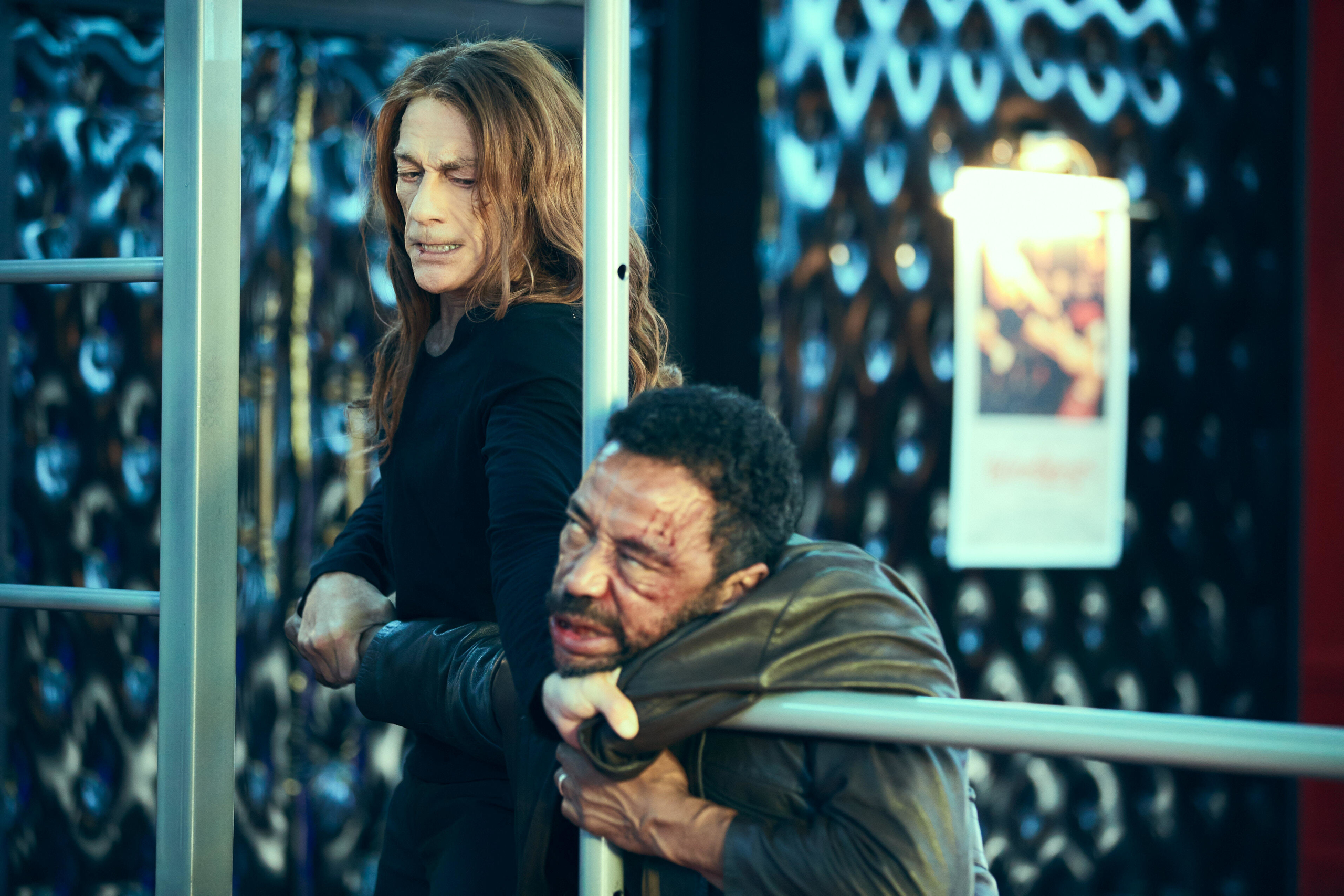 Jean-Claude Van Damme in intense struggle in The Last Mercenary HD Wallpaper