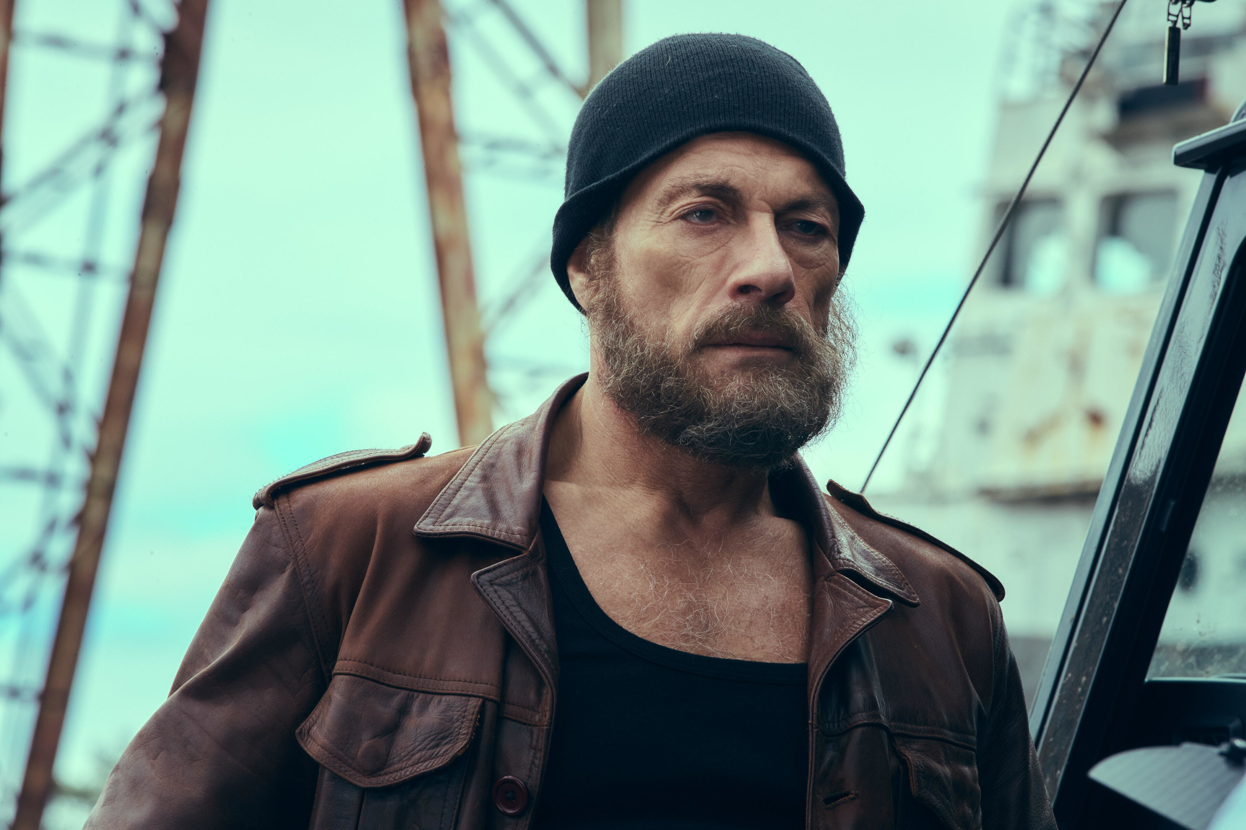 Jean-Claude Van Damme with beard and beanie from The Last Mercenary HD Wallpaper