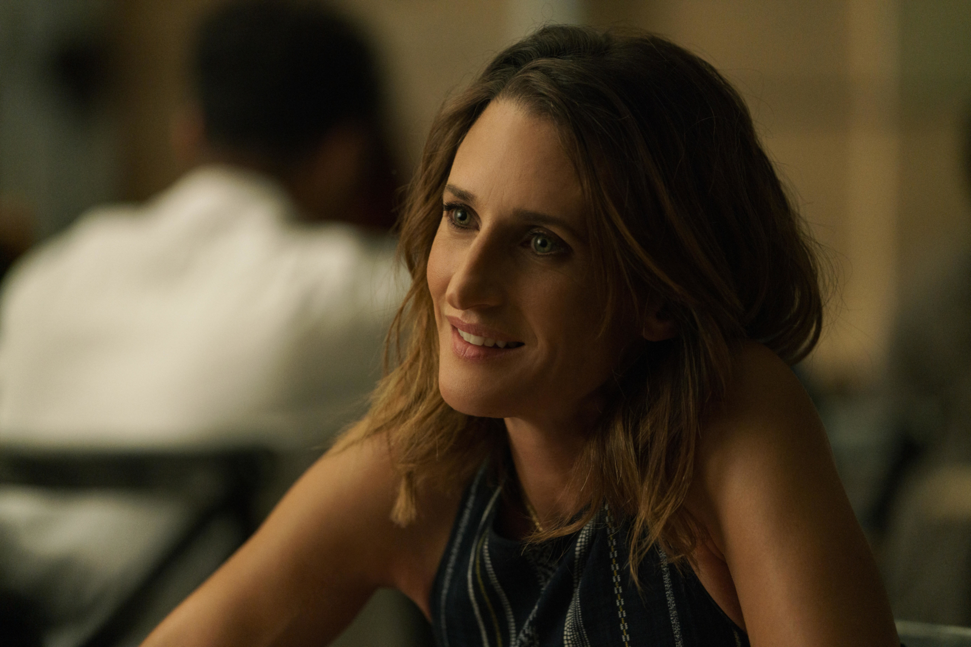 Camille Cottin smiling in Stillwater HD Wallpaper