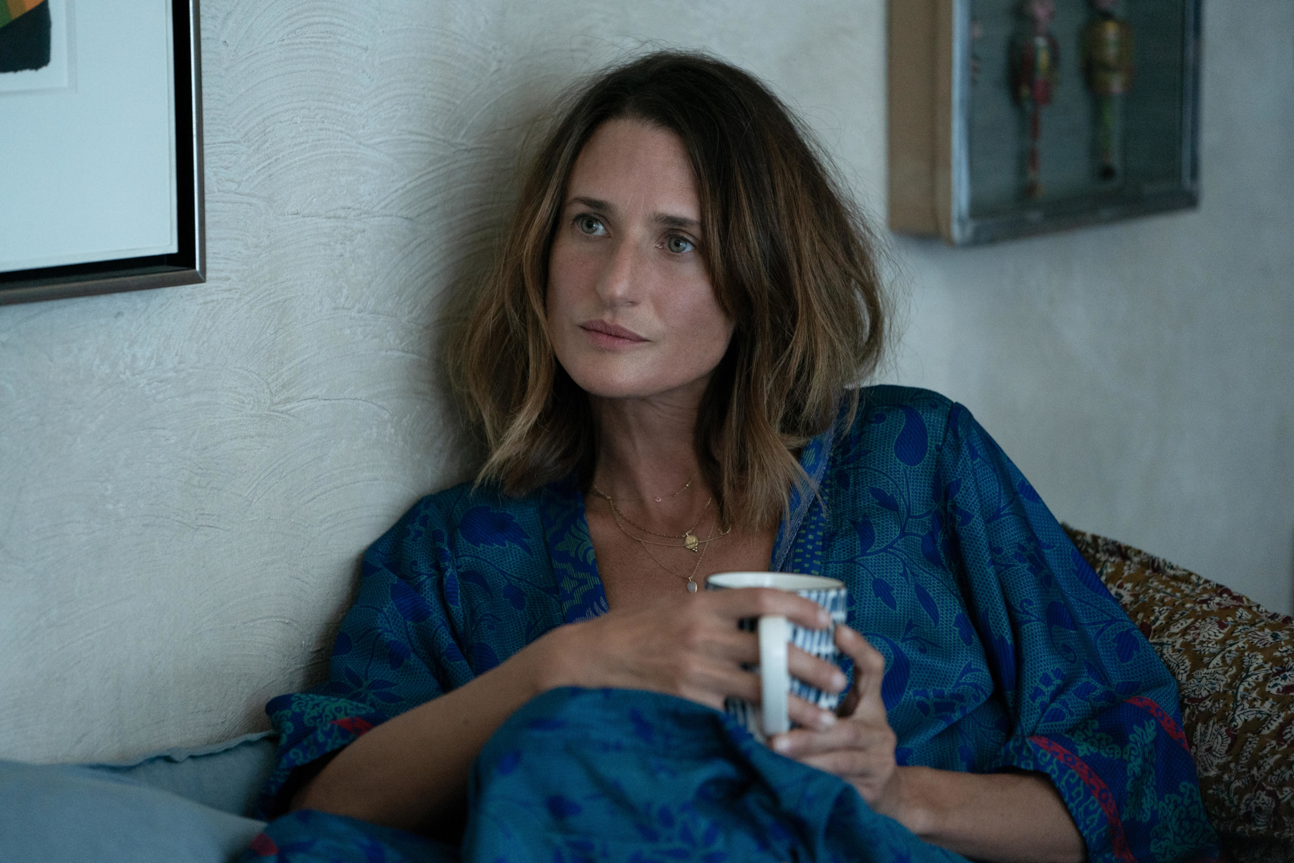 Camille Cottin in Stillwater holding a mug HD Wallpaper