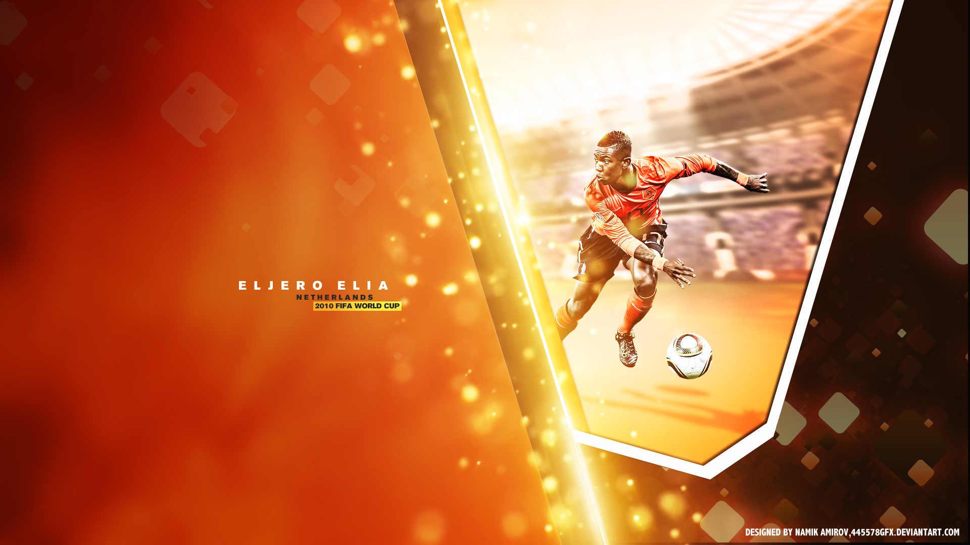 Eljero Elia Netherlands 2010 FIFA World Cup HD Wallpaper