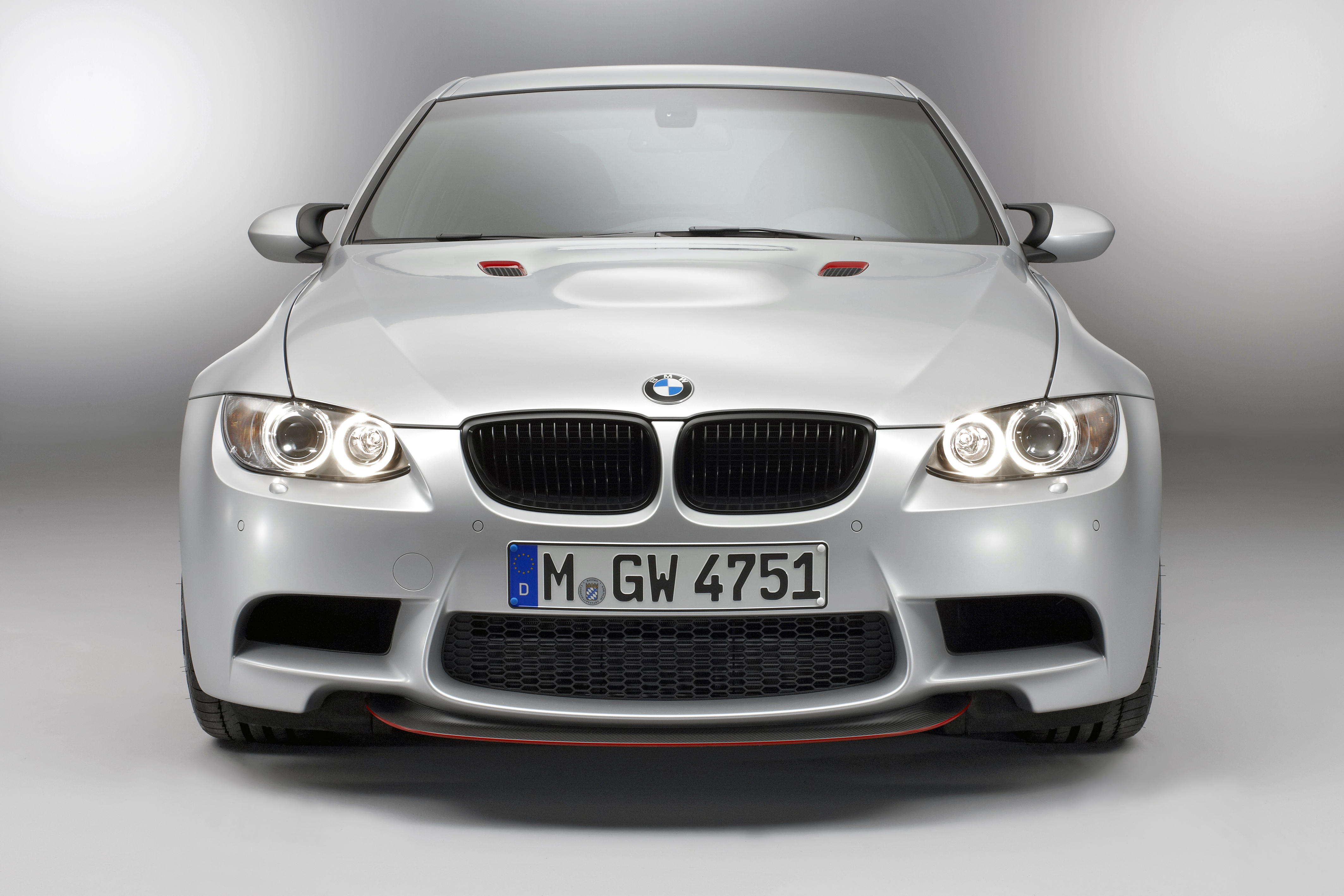 Front View of Silver BMW M3 CRT E90 HD Wallpaper