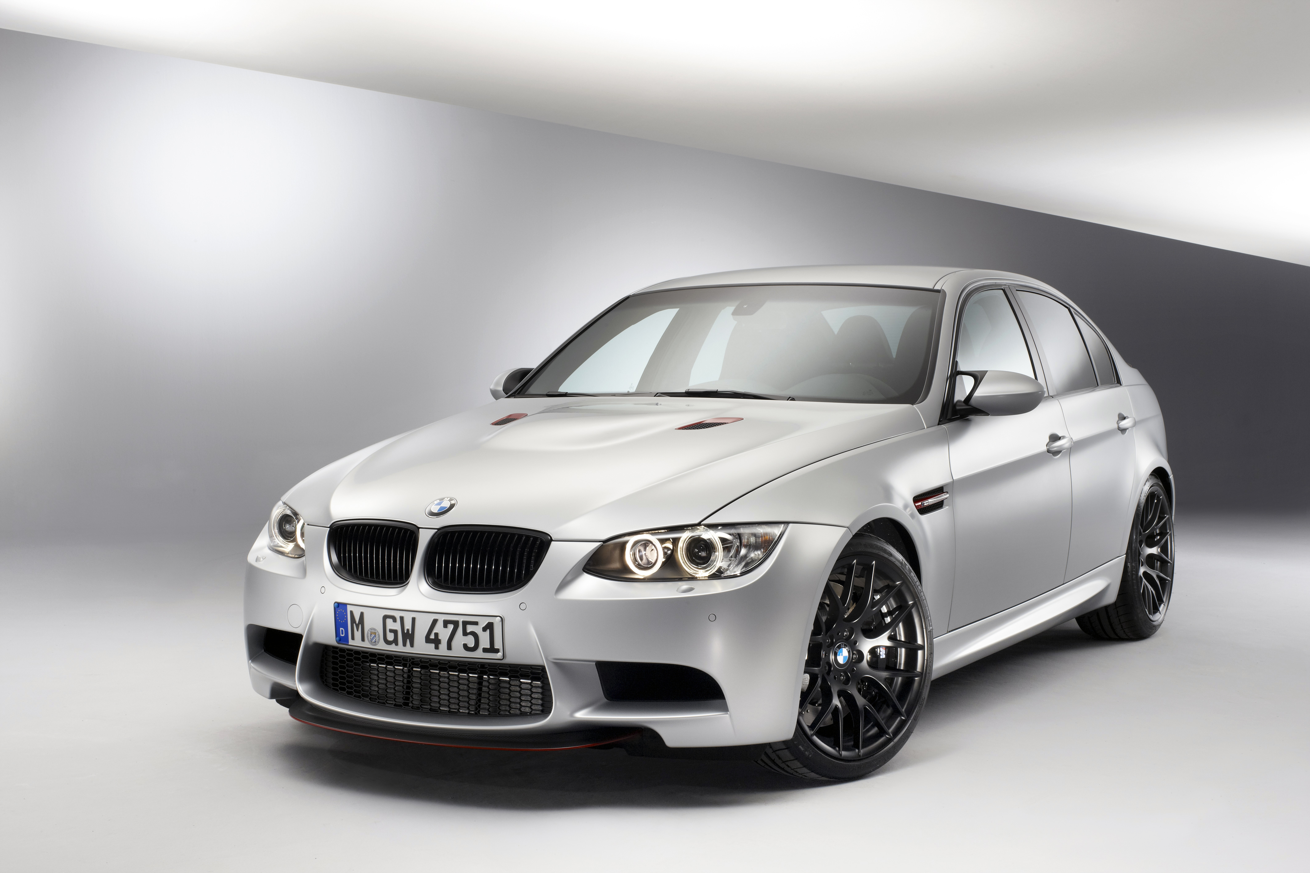 BMW M3 CRT E90 Silver Luxury Sedan HD Wallpaper