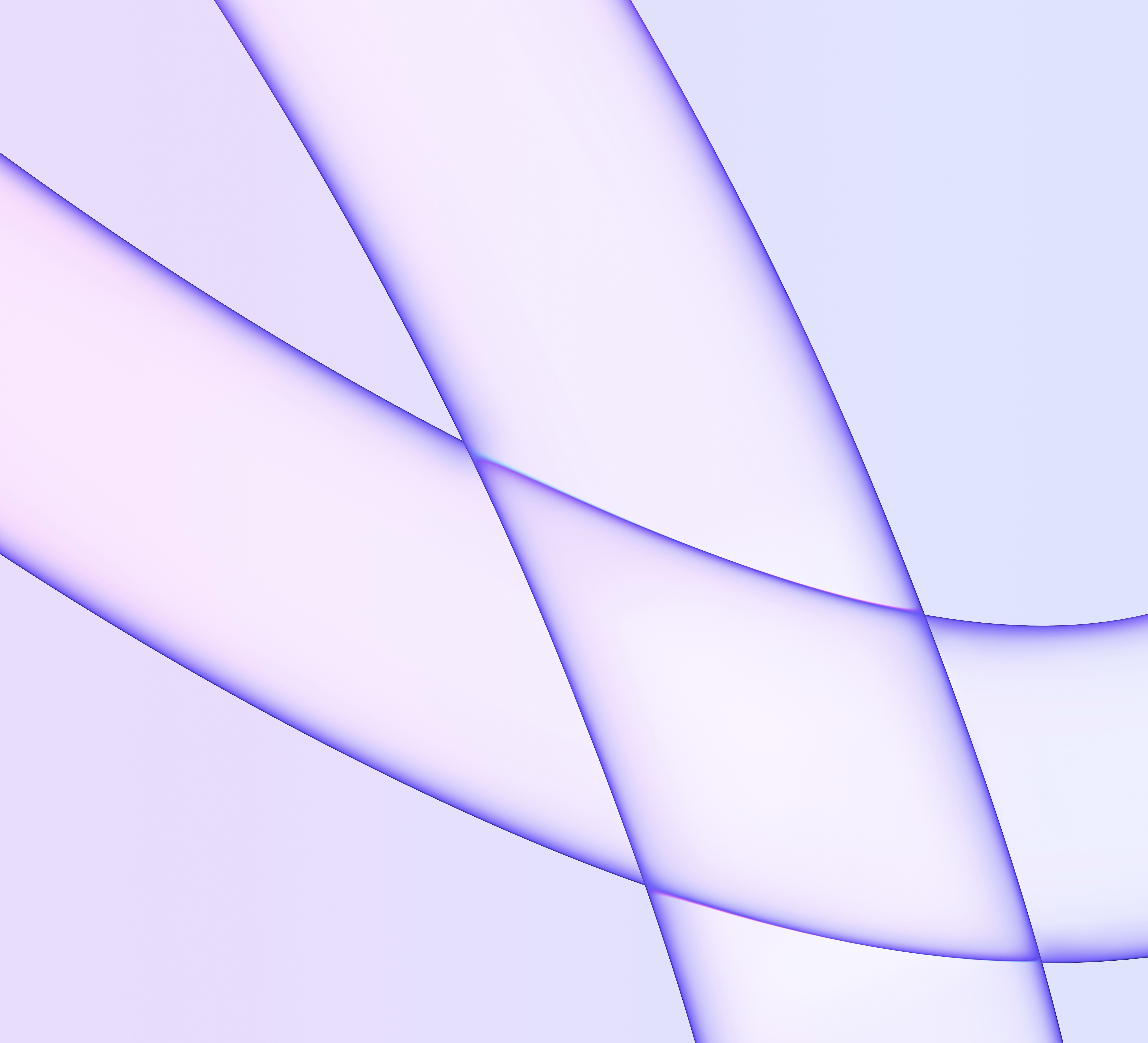 iMac 24-inch Purple Light Abstract Wavy Lines HD Wallpaper