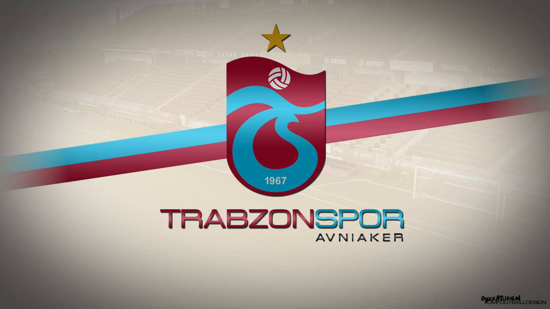 Trabzonspor Avni Aker Soccer Club Logo HD Wallpaper