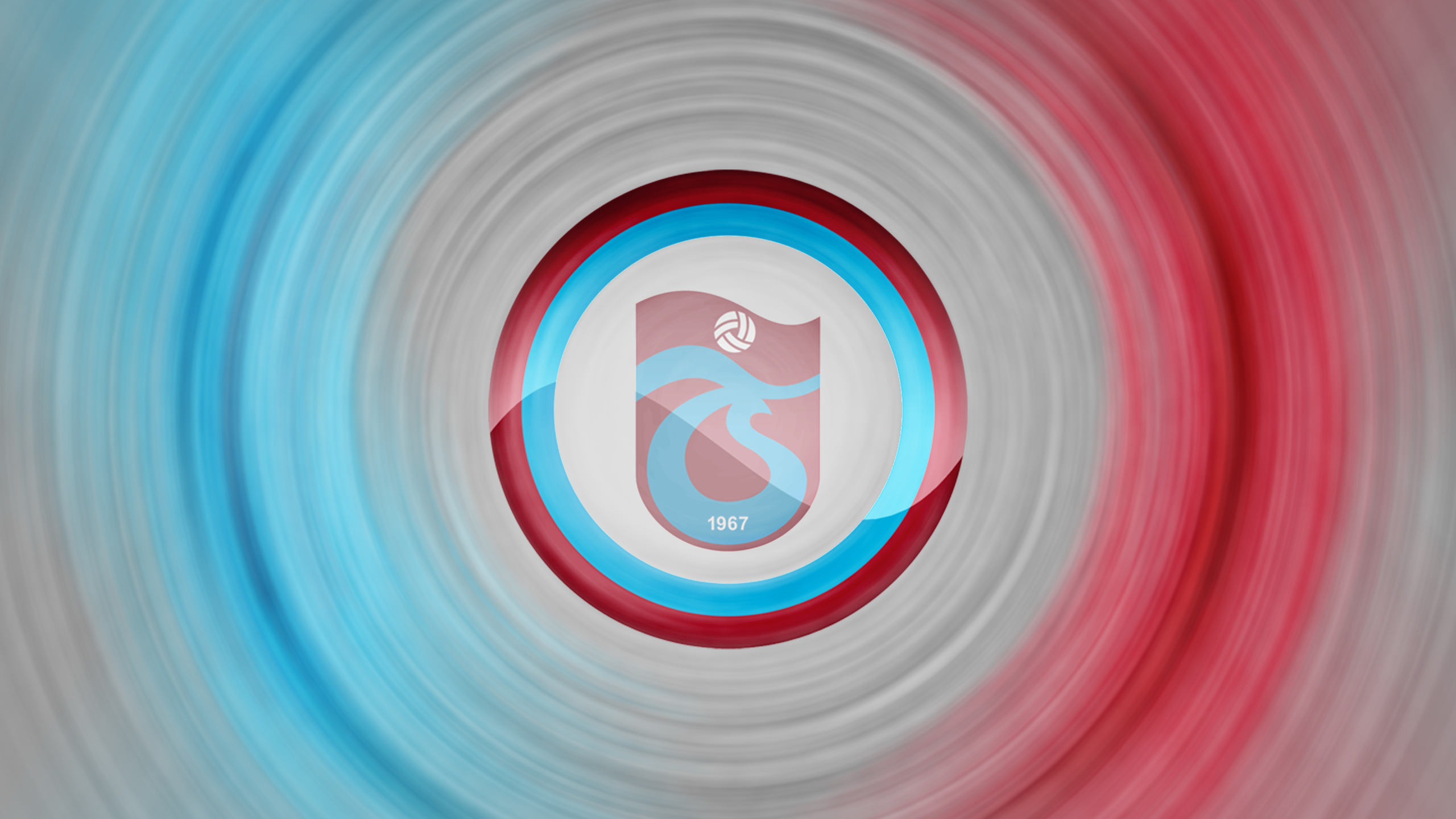 Trabzonspor Soccer Emblem with Swirling Blue Red Colors HD Wallpaper