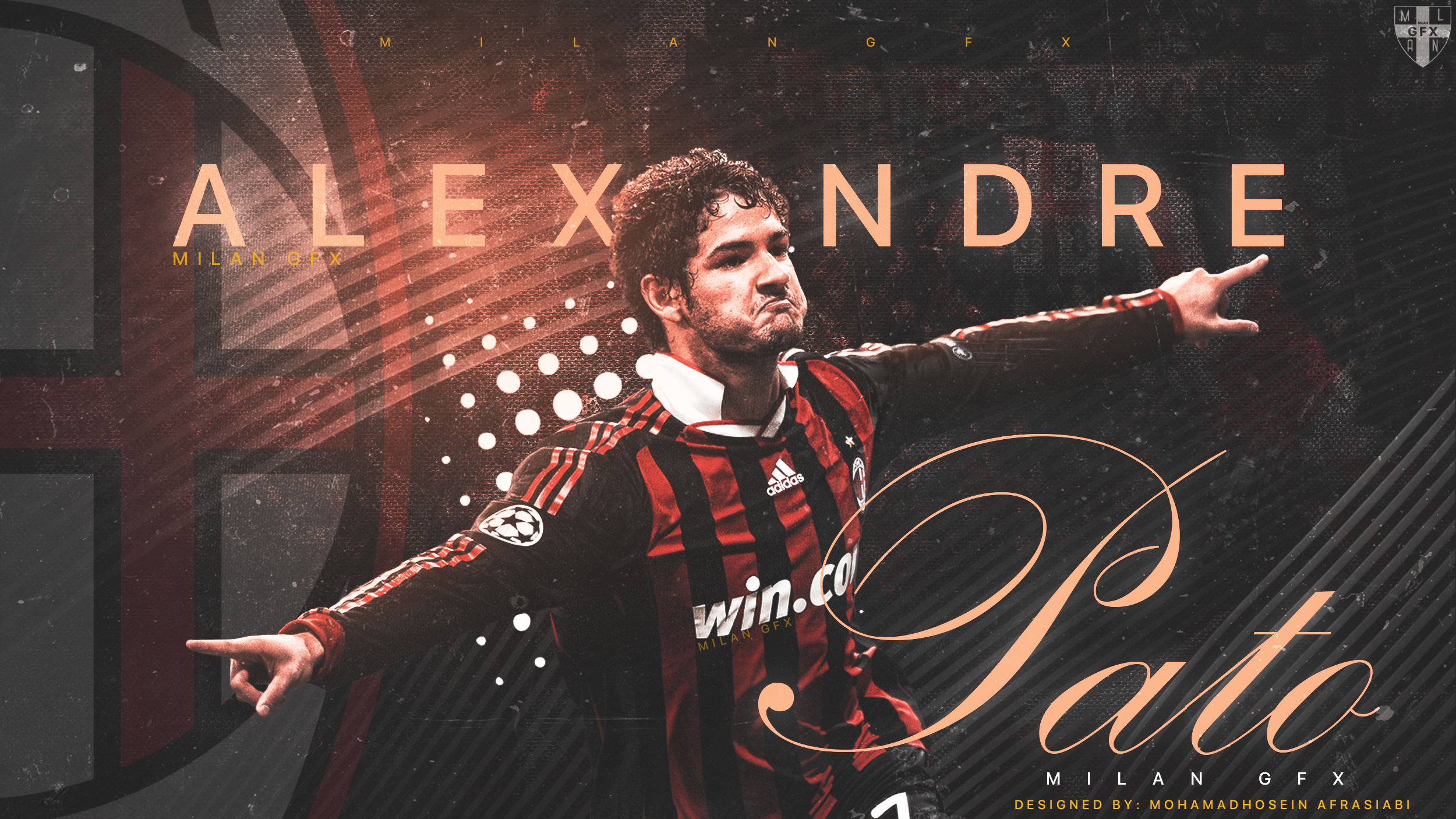 Alexandre Pato AC Milan Football Graphic HD Wallpaper