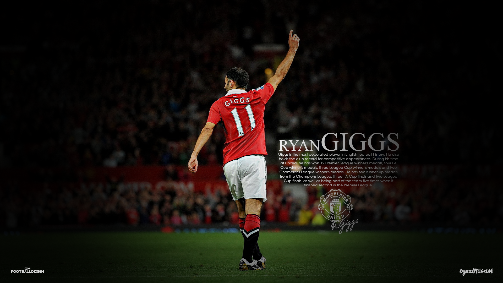 Ryan Giggs: Manchester United's most decorated player HD Wallpaper