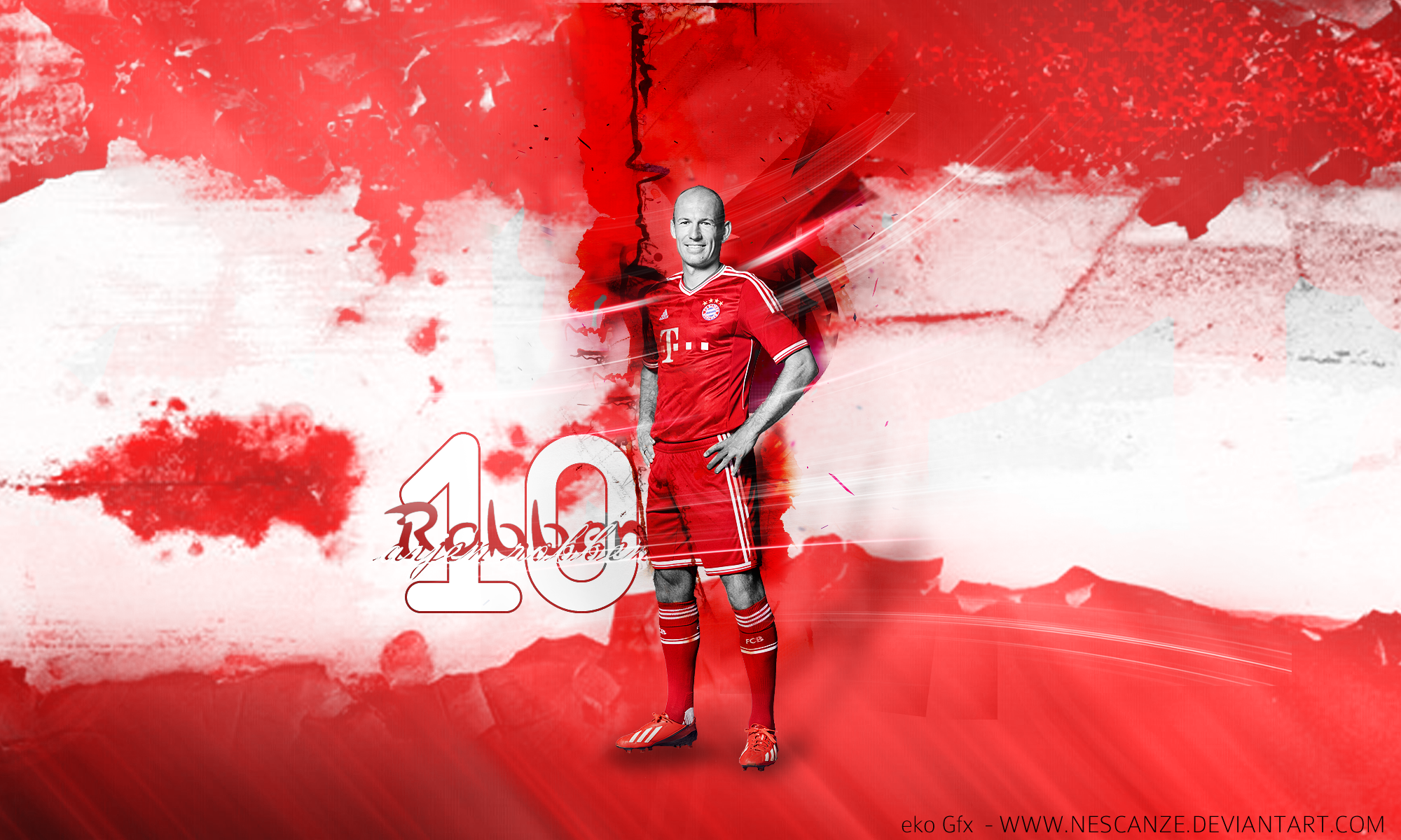 Arjen Robben FC Bayern Munich Number 10 HD Wallpaper