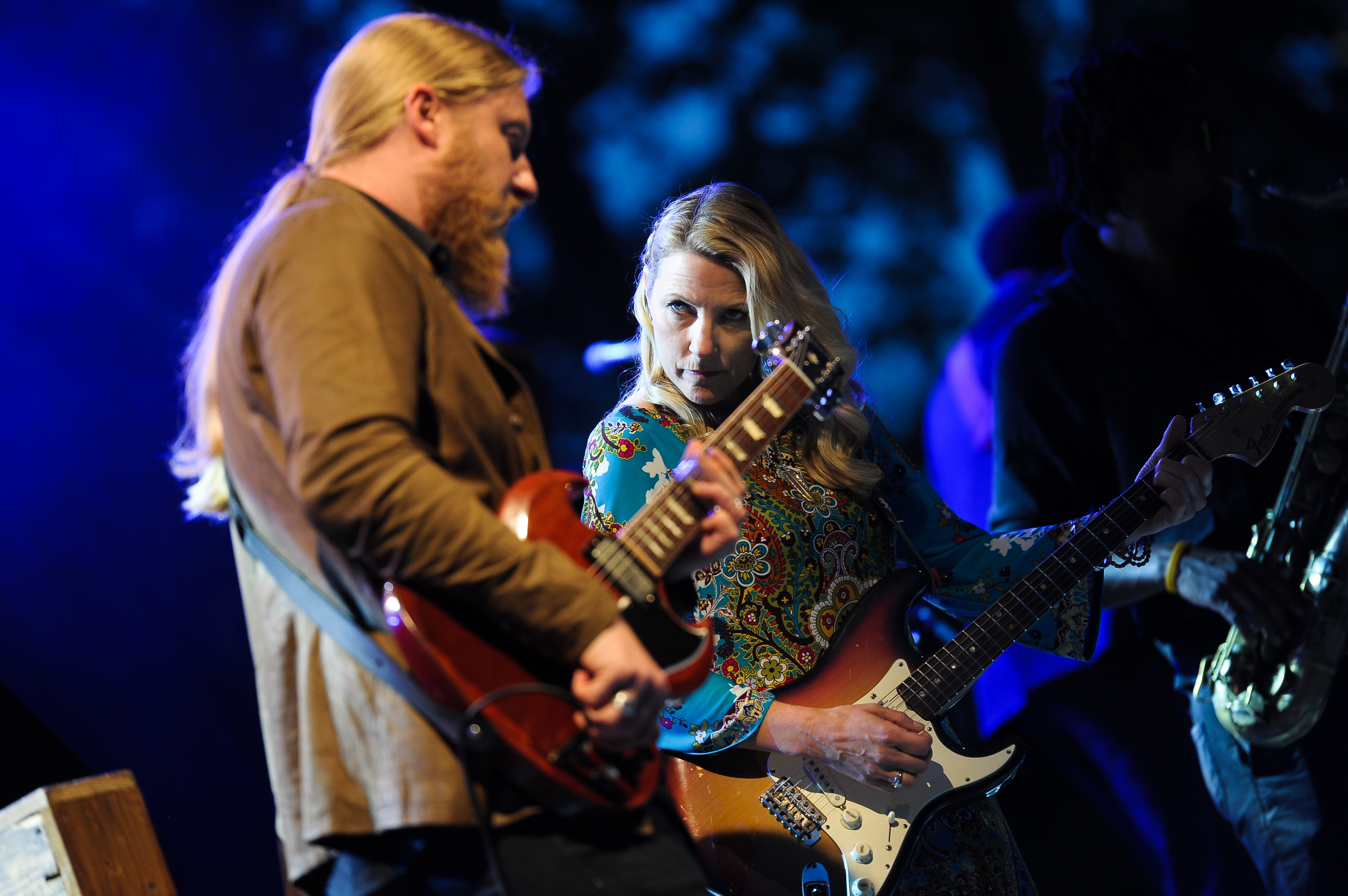 Tedeschi Trucks Band performing live on stage HD Wallpaper